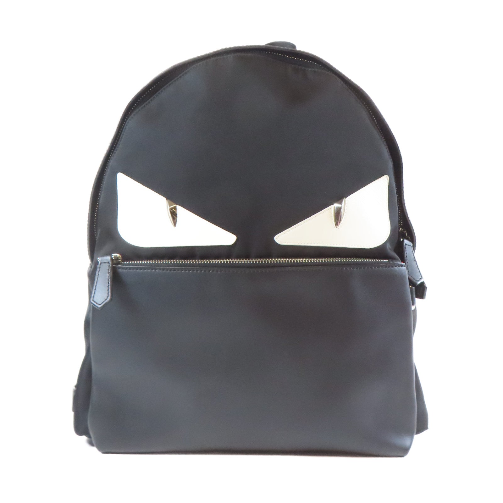 FENDI 牛皮皮革Backpack銀扣背包黑色– Brand Off Hong Kong Online Store