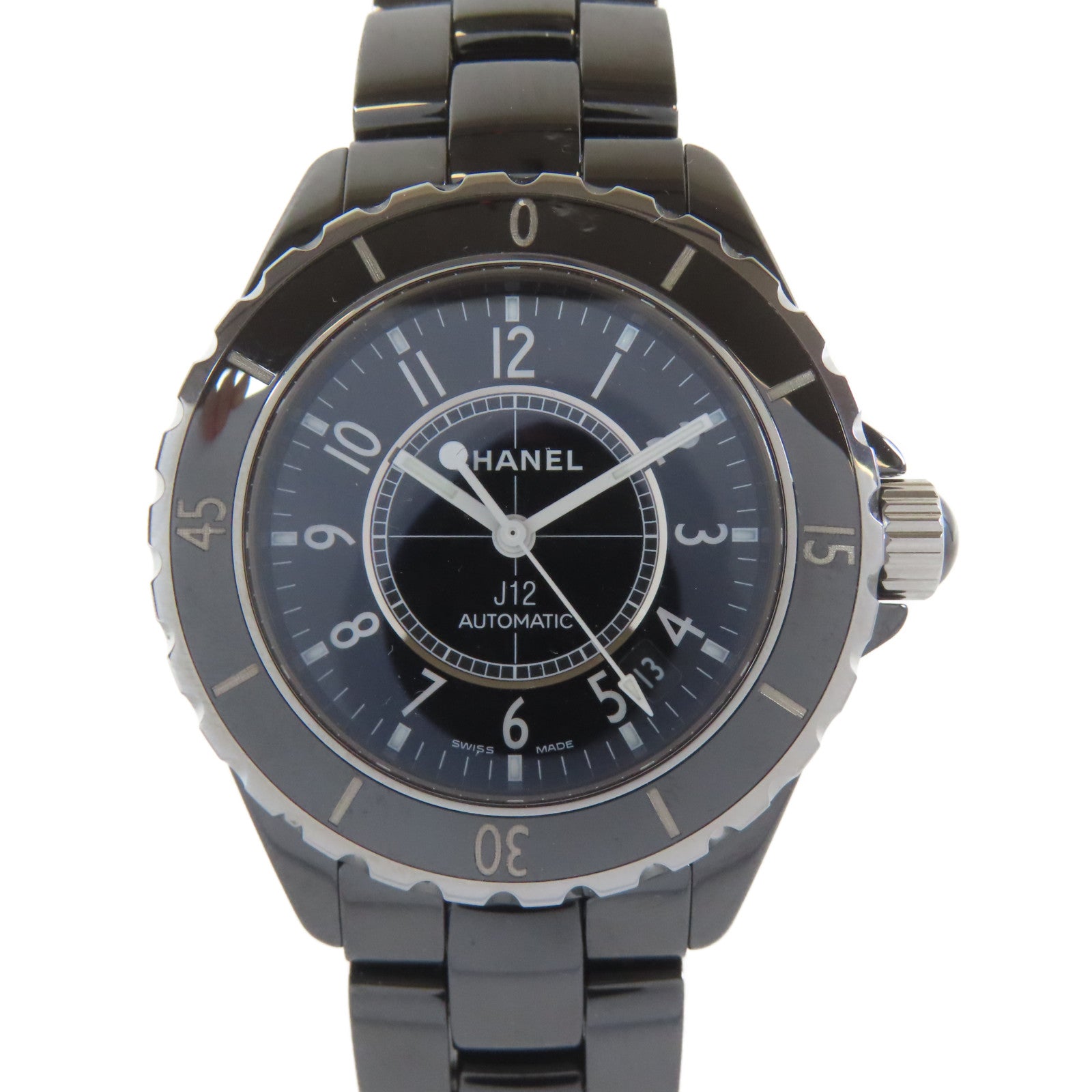CHANEL J12陶瓷手錶自動機芯黑色#18.5cm