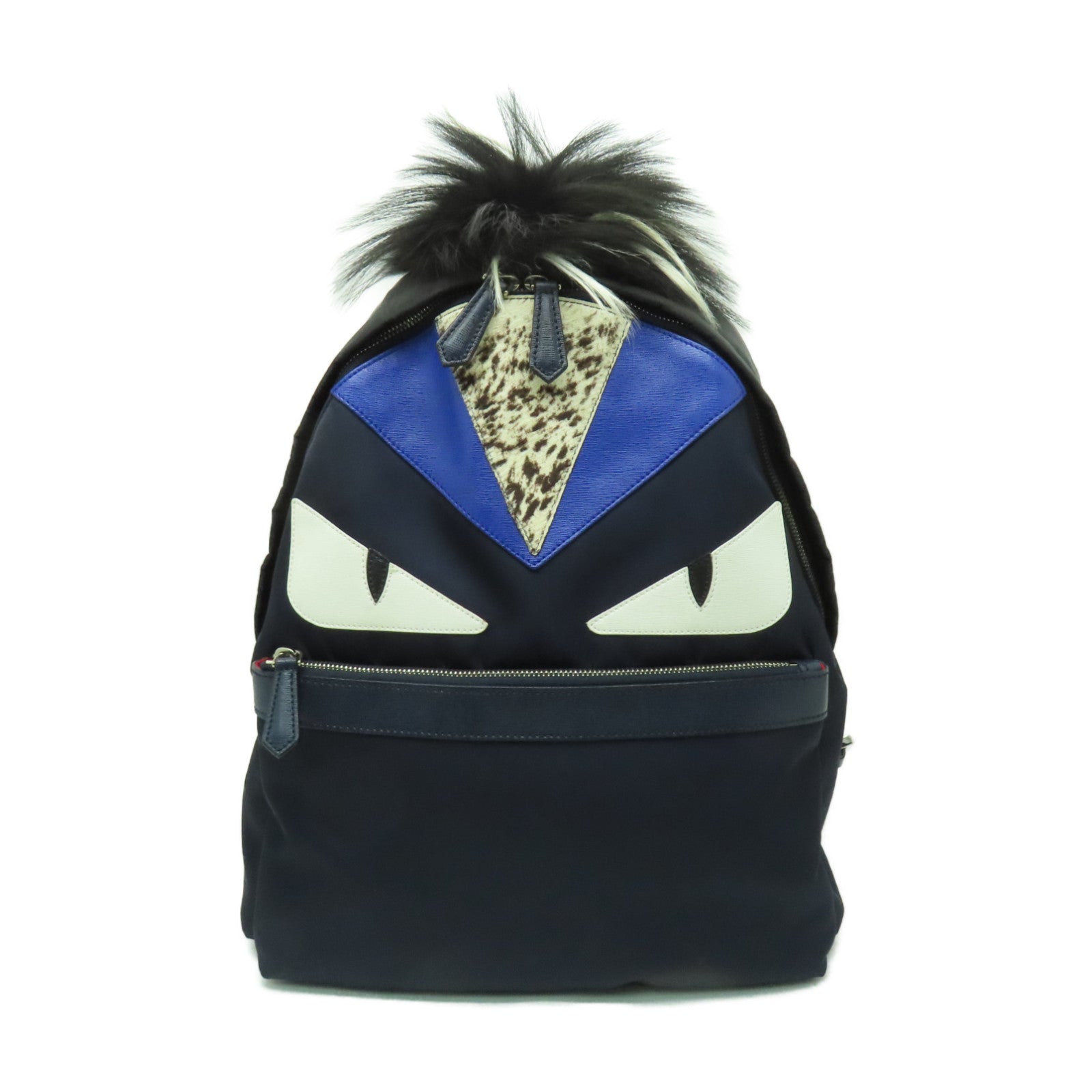 FENDI 【激減優惠】尼龍Monster Eyes Backpack銀扣背包黒色– Brand Off 