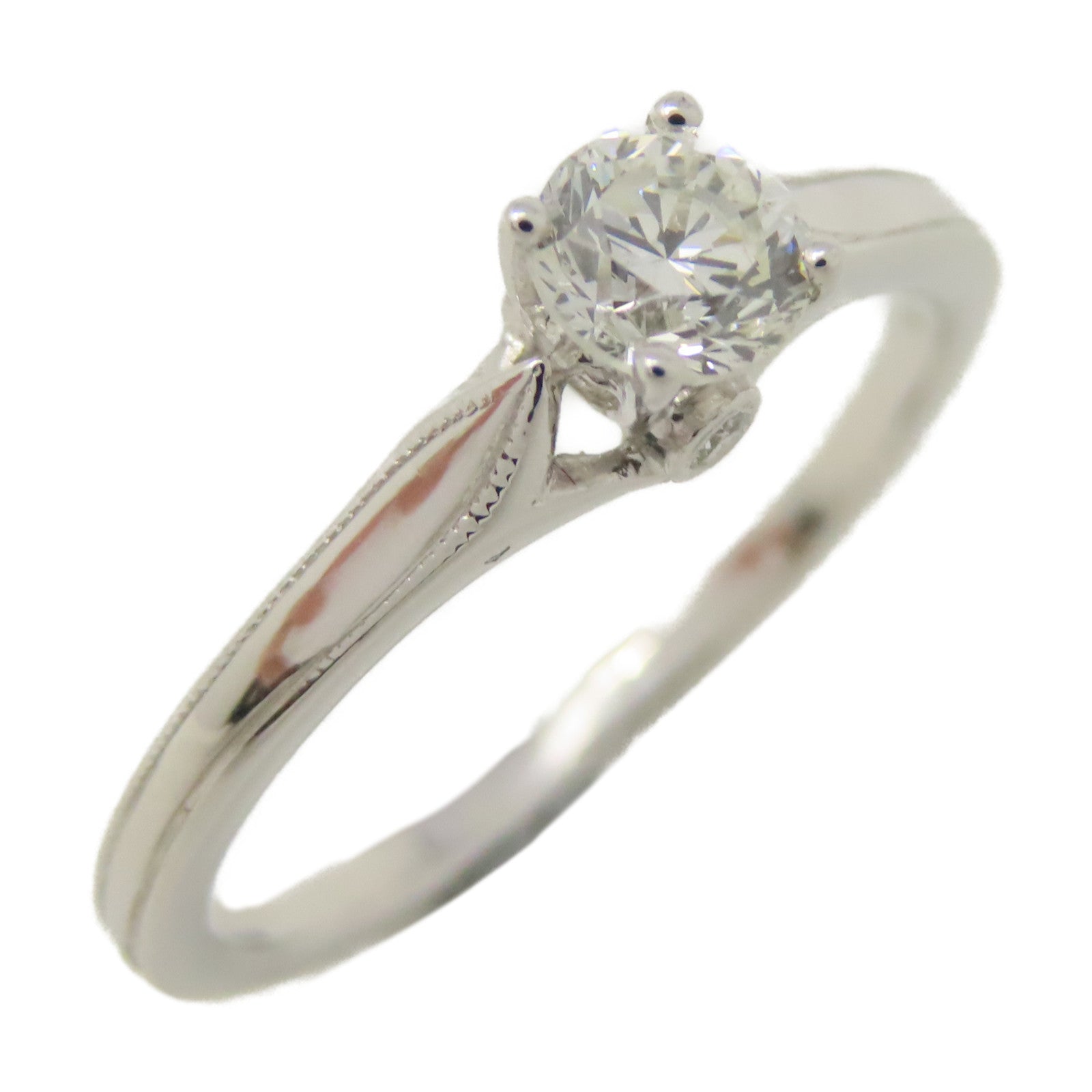 JEWELRY 【激減優惠】18K白金Diamond Ring 0.38ct鑽石戒指US#6.75