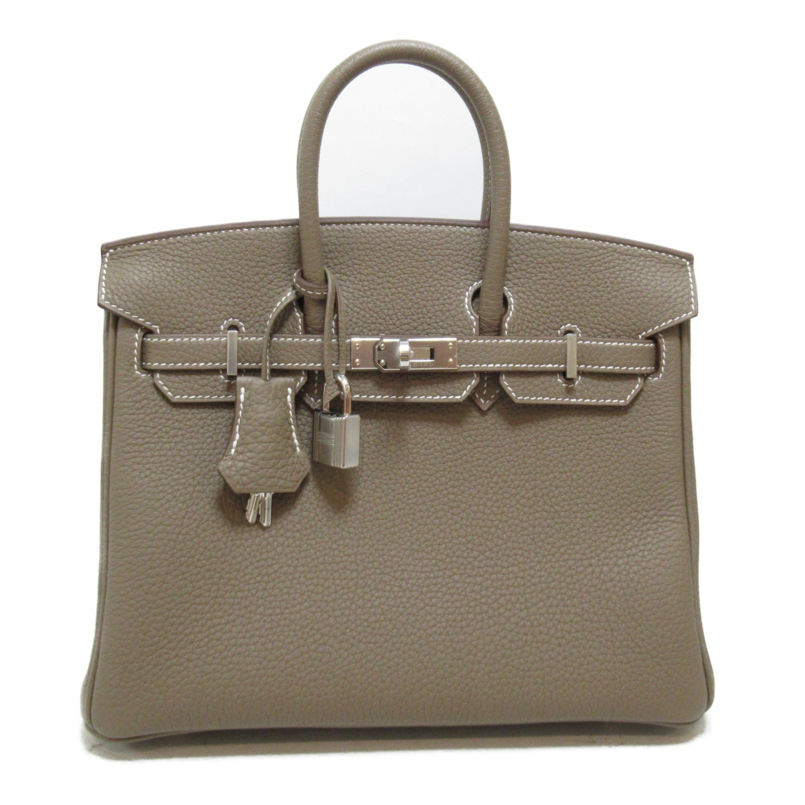 HERMES Togo皮革Birkin 25銀扣手挽袋Etoupe/啡色– Brand Off Hong Kong