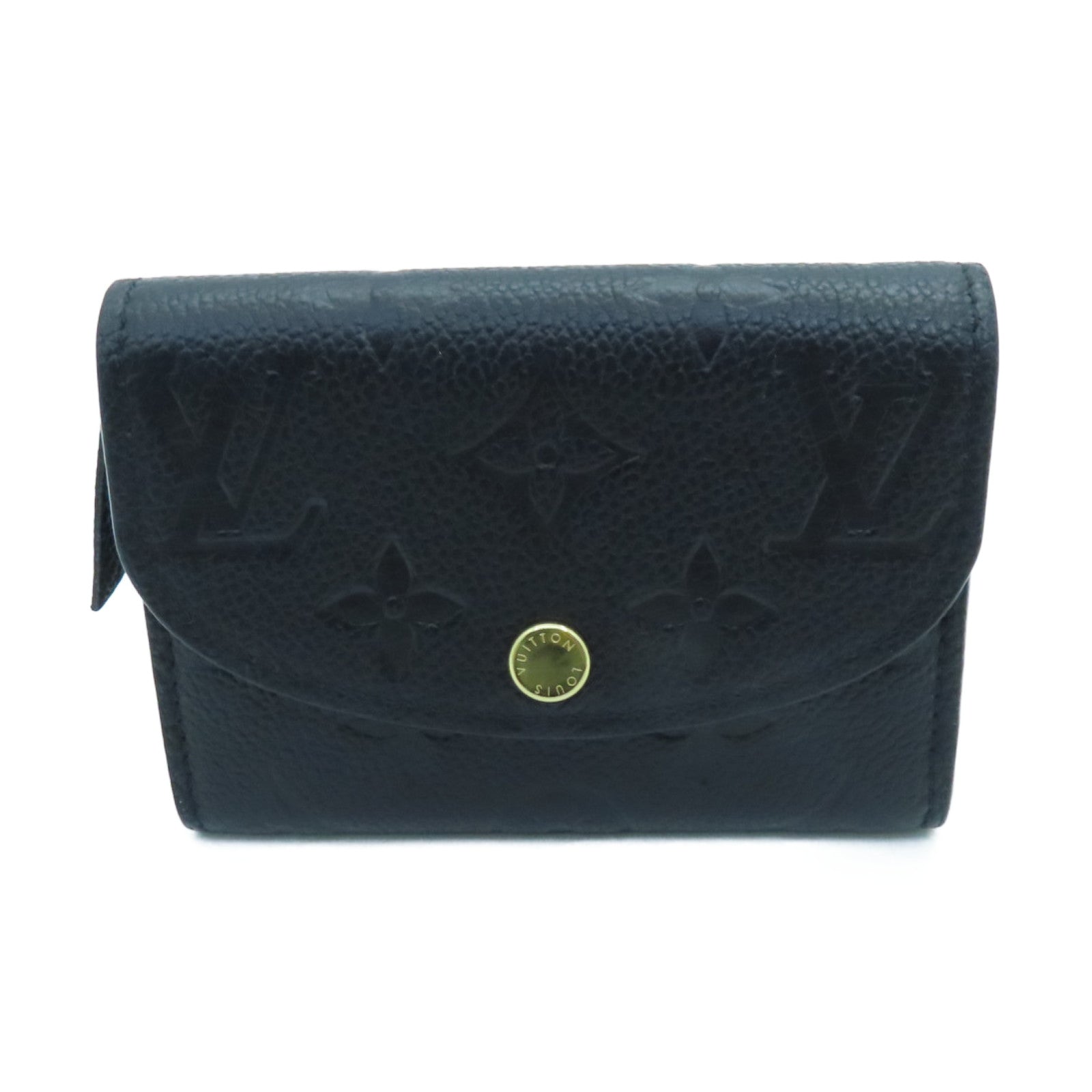 Rosalie Coin Purse - Luxury Monogram Empreinte Leather Blue
