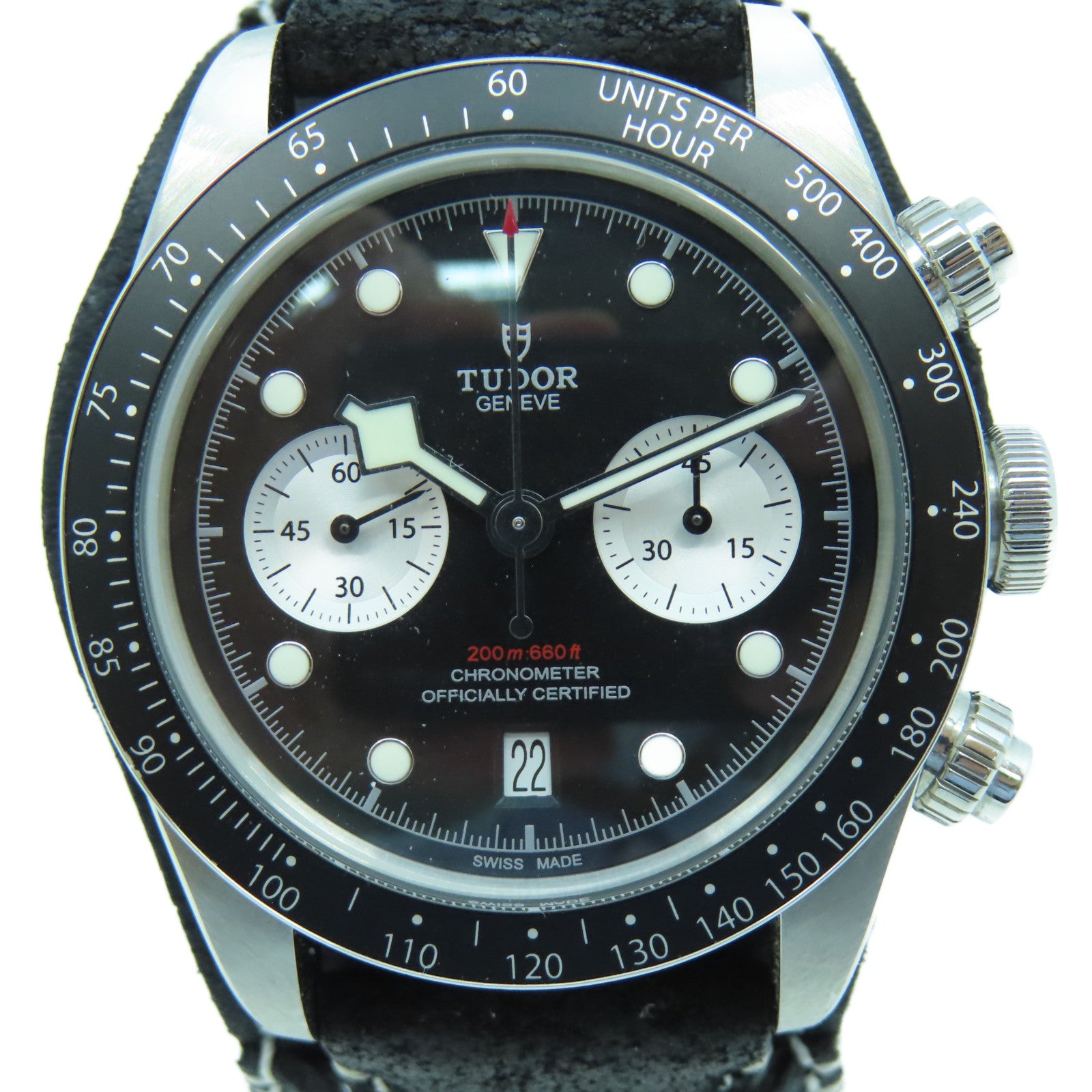 TUDOR Black Bay Chrono不锈钢手表自动机芯黑色