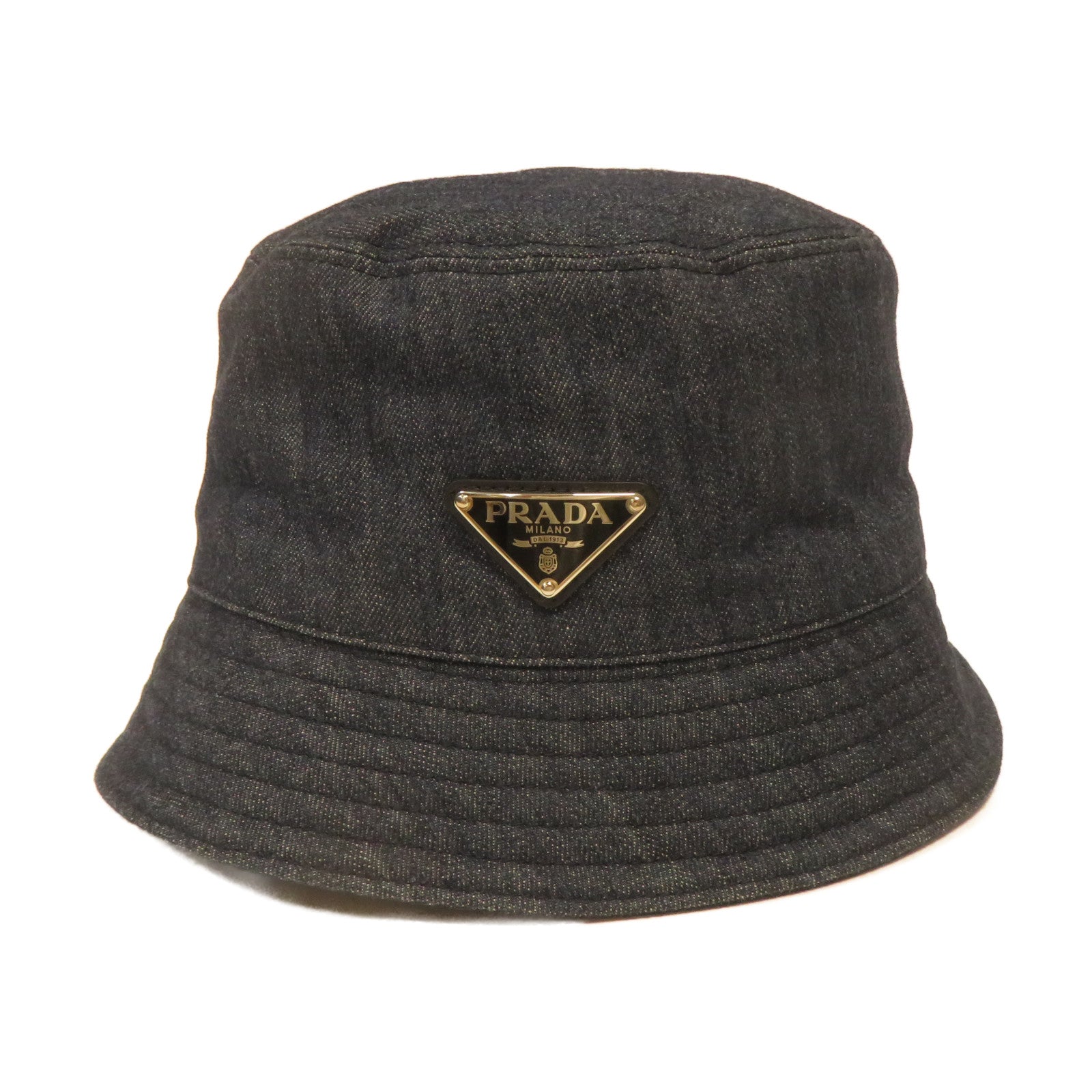 PRADA 牛仔布Bucket Hat漁夫帽藍色