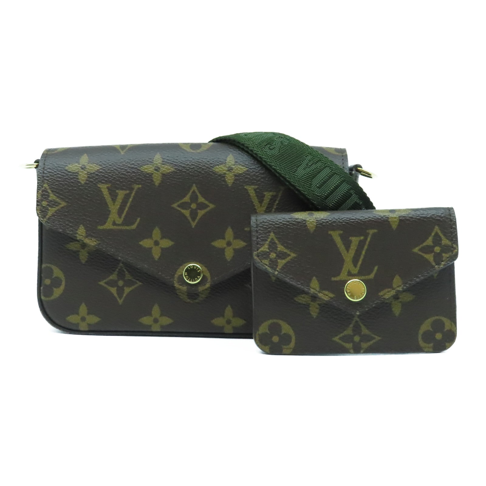 LOUIS VUITTON M80091 Monogram Canvas Felicie Strap & Go