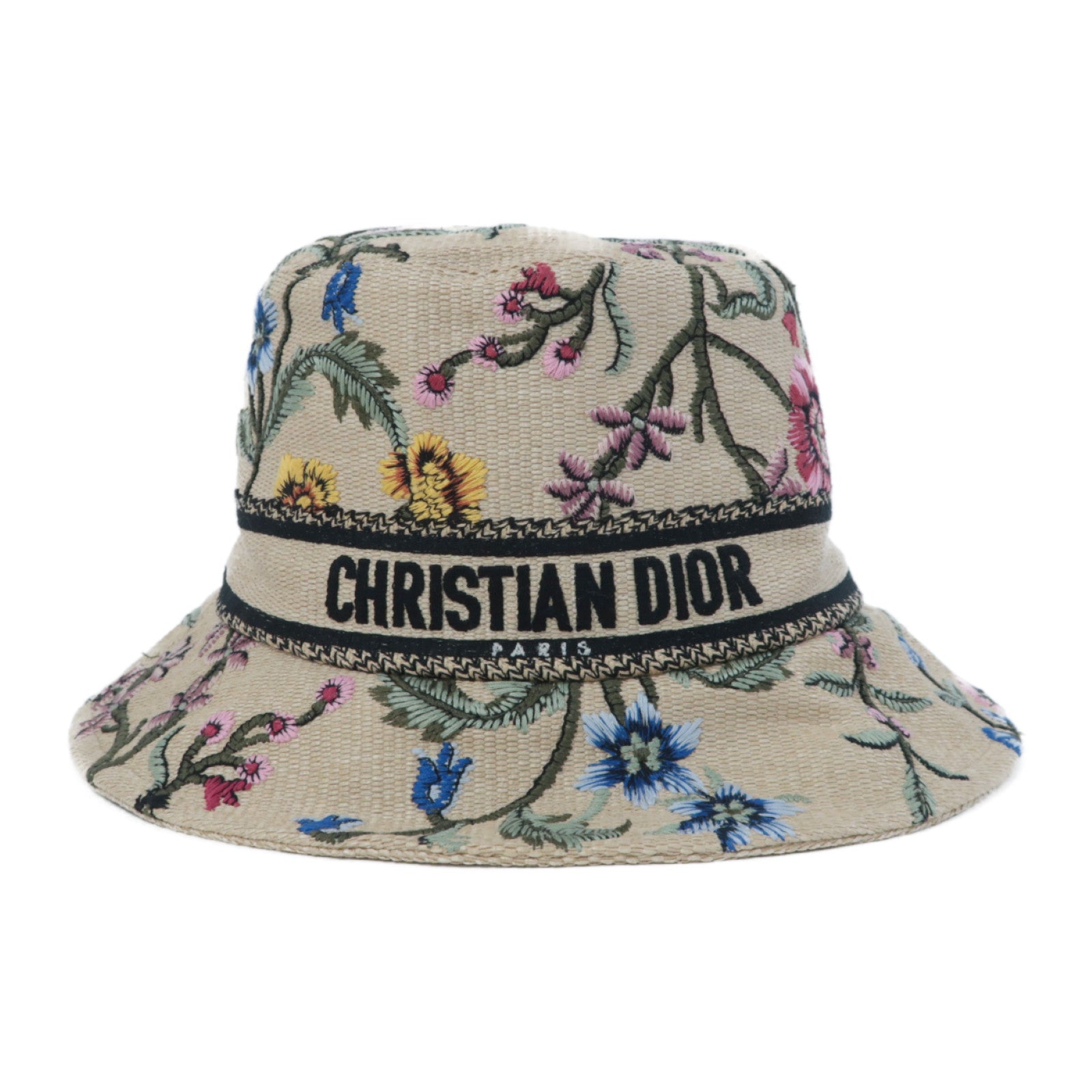 Dior 帆布D-Bobby Dior Petites Fleurs Small Brim Bucket Hat帽子米色