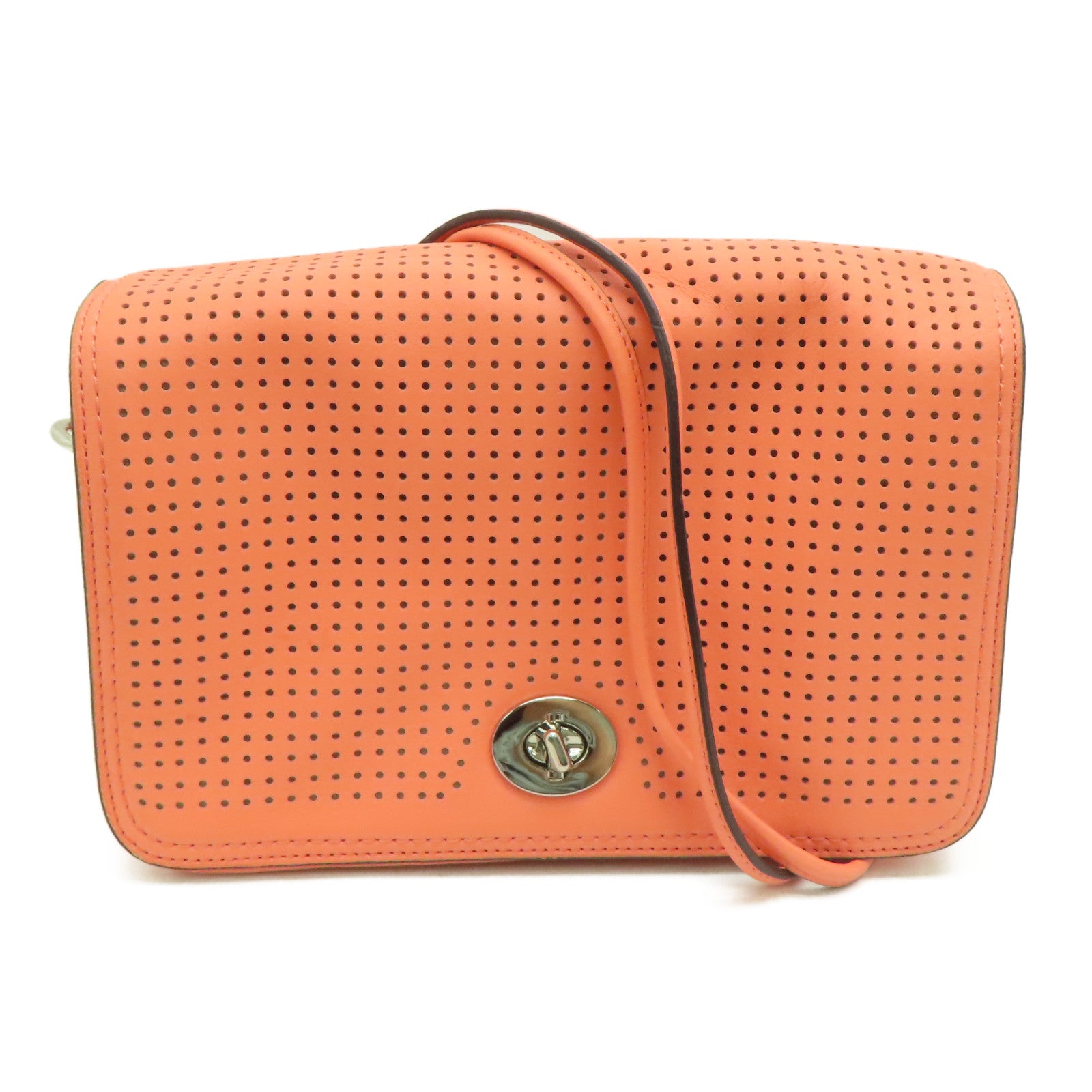 Coach orange hot sale shoulder bag