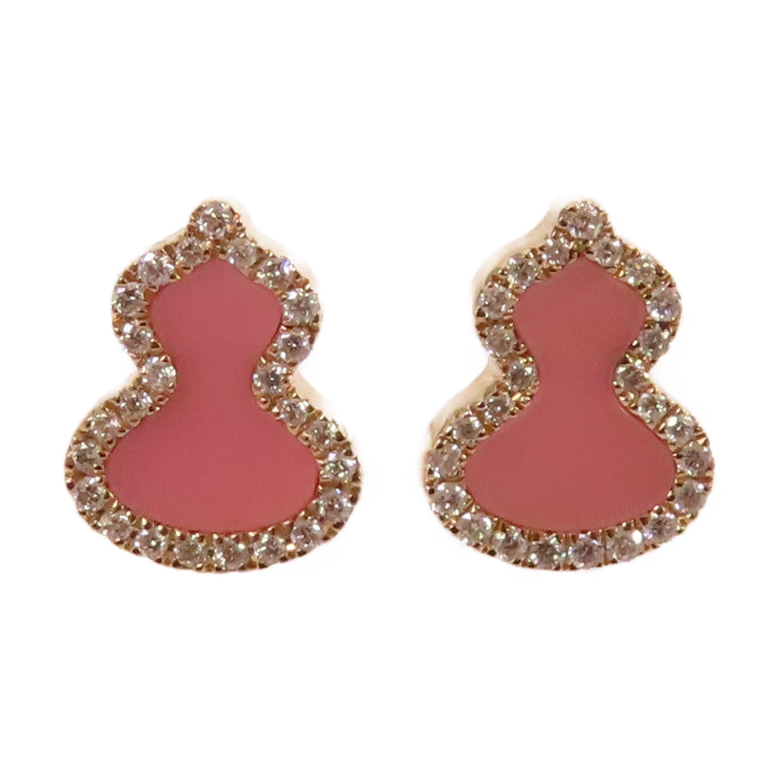JEWELRY 18K玫瑰金/1.66ct鑽石Qeelin Diamond Earrings耳環粉紅色
