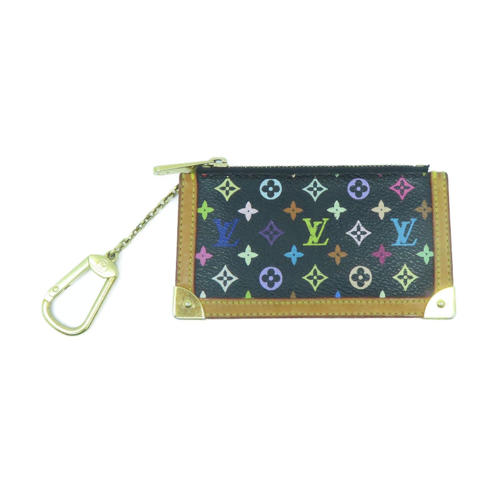 LOUIS VUITTON Monogram Multicolore Pochette Cles gold buckle key bag c –  Brand Off Hong Kong Online Store