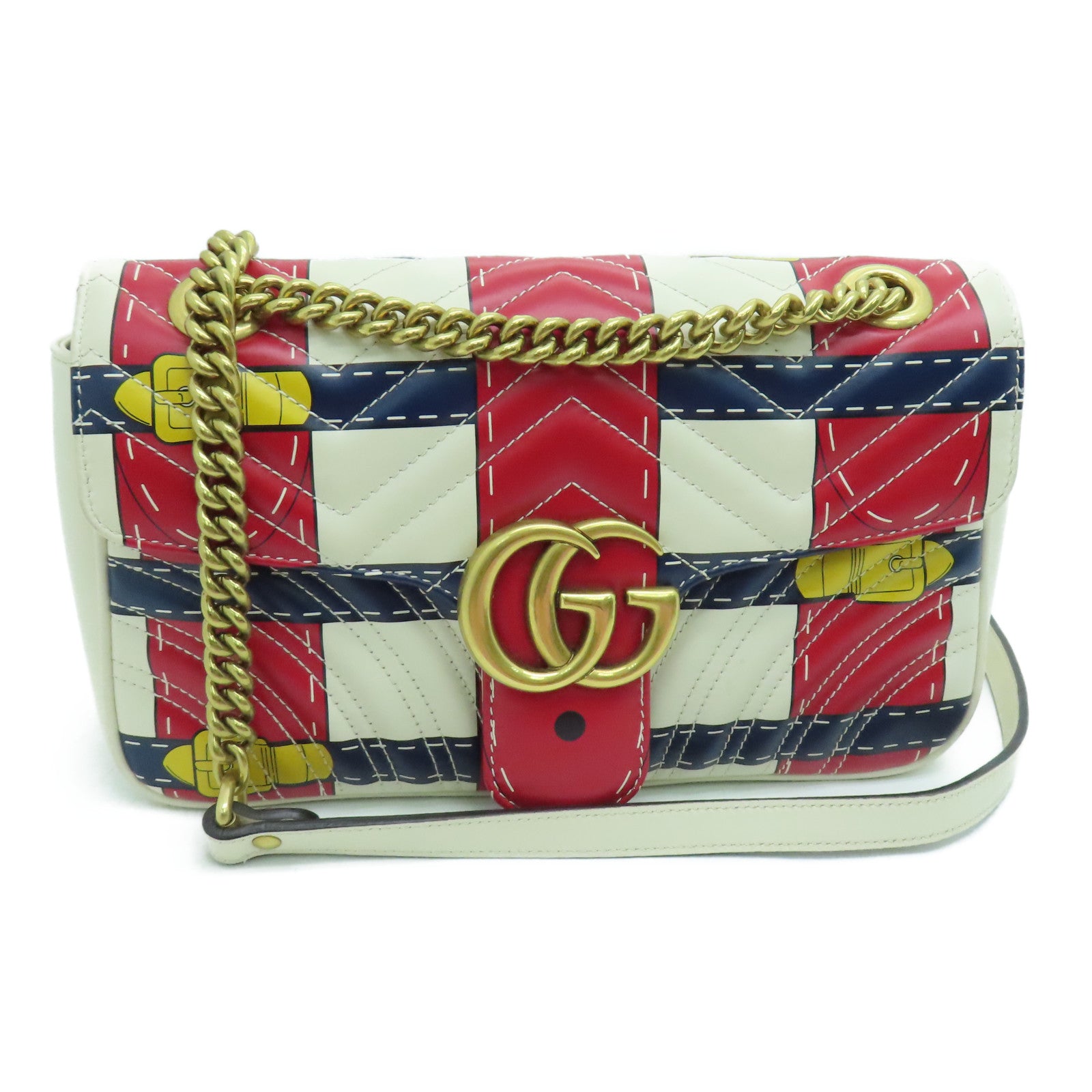 Gucci bag red white blue online strap