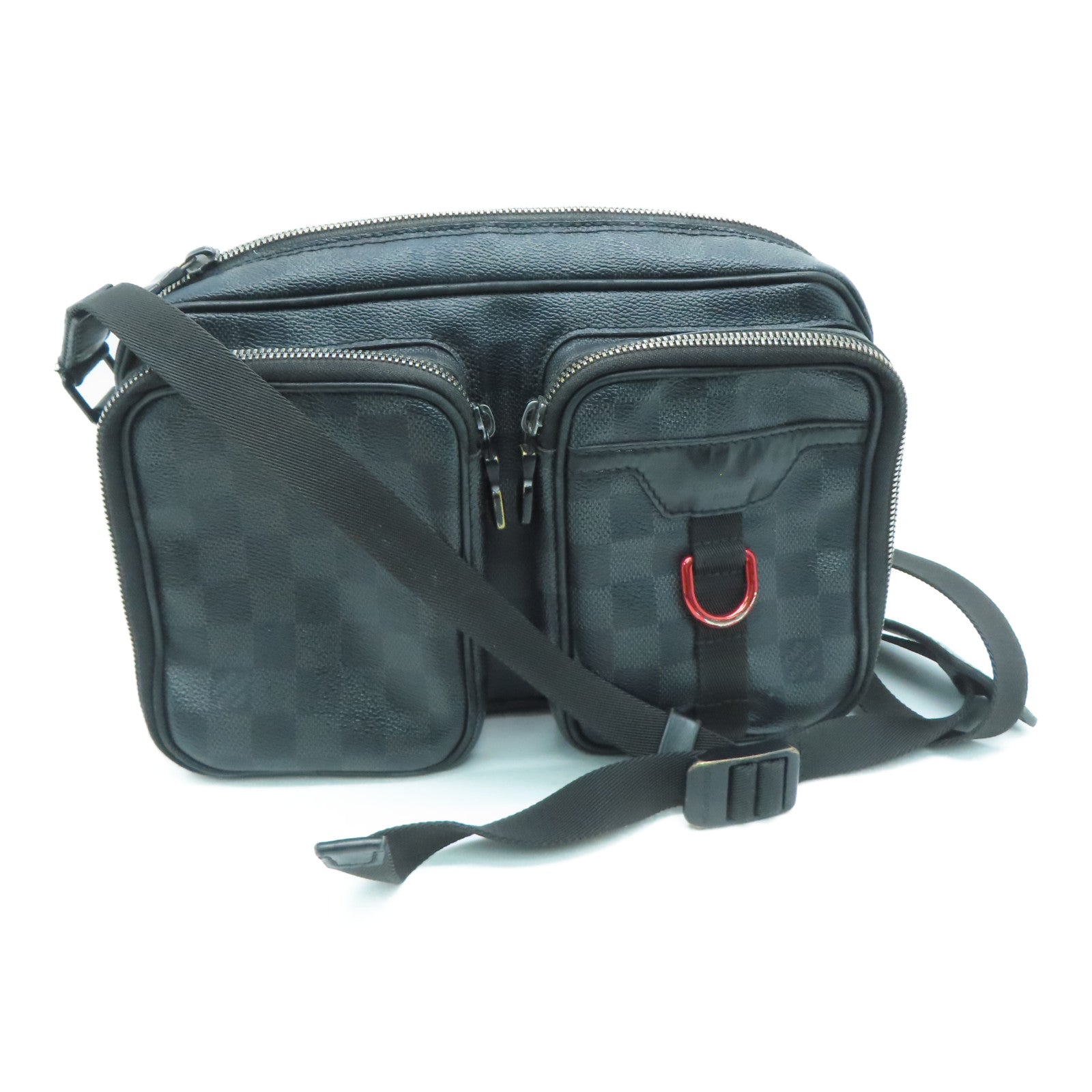 Louis Vuitton Calfskin Leather Monogram Utility Crossbody Bag
