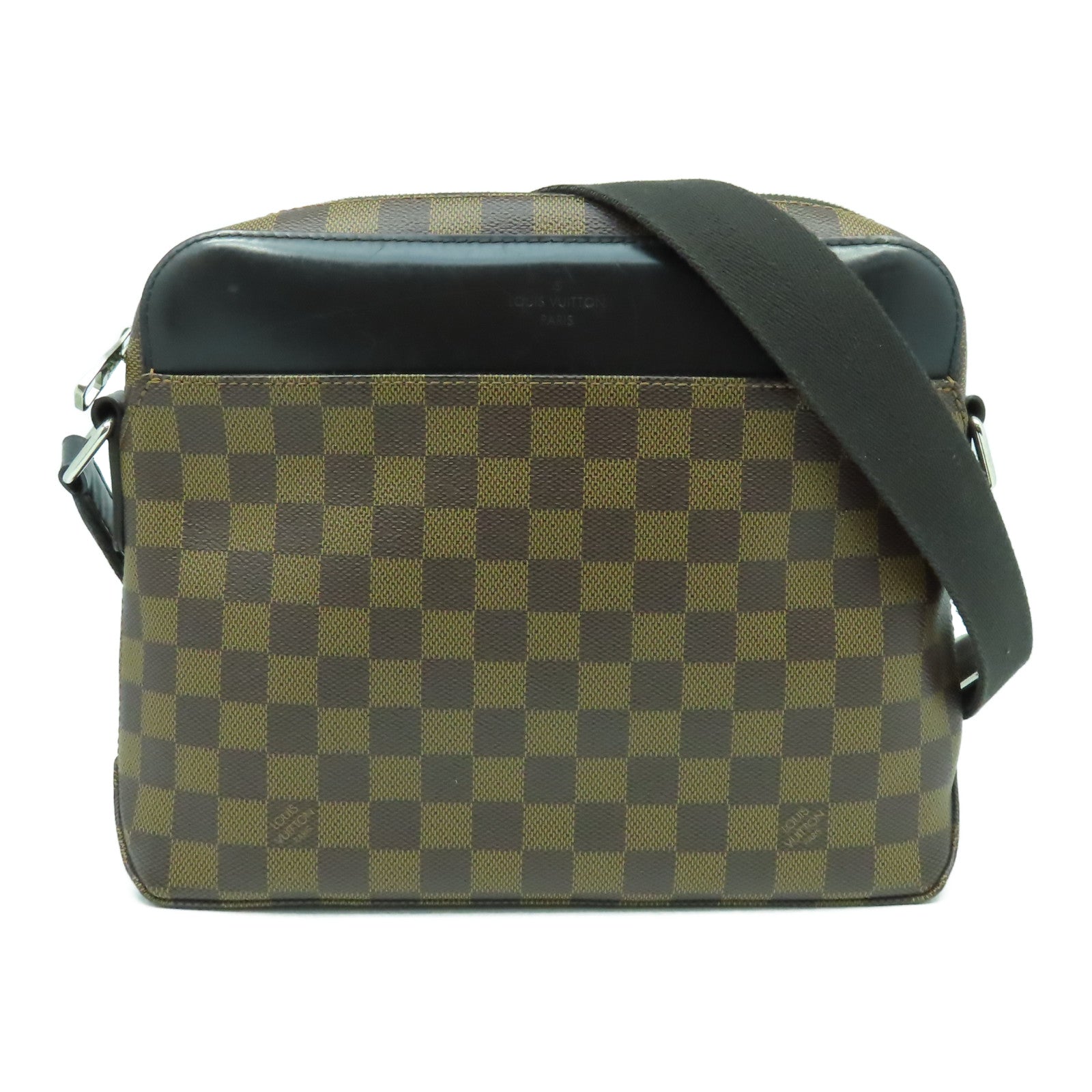 Louis Vuitton Jake PM Damier Ebene Messenger Bag Brown