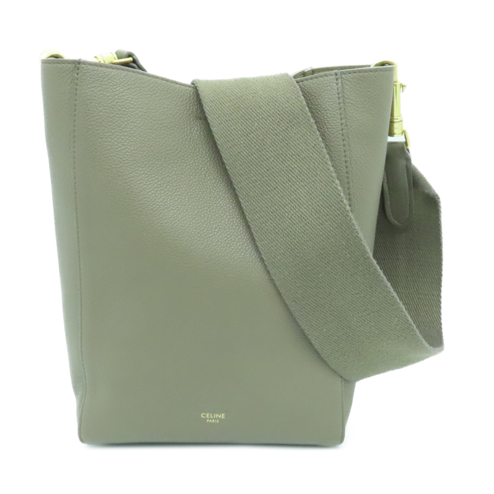 celine green bucket bag