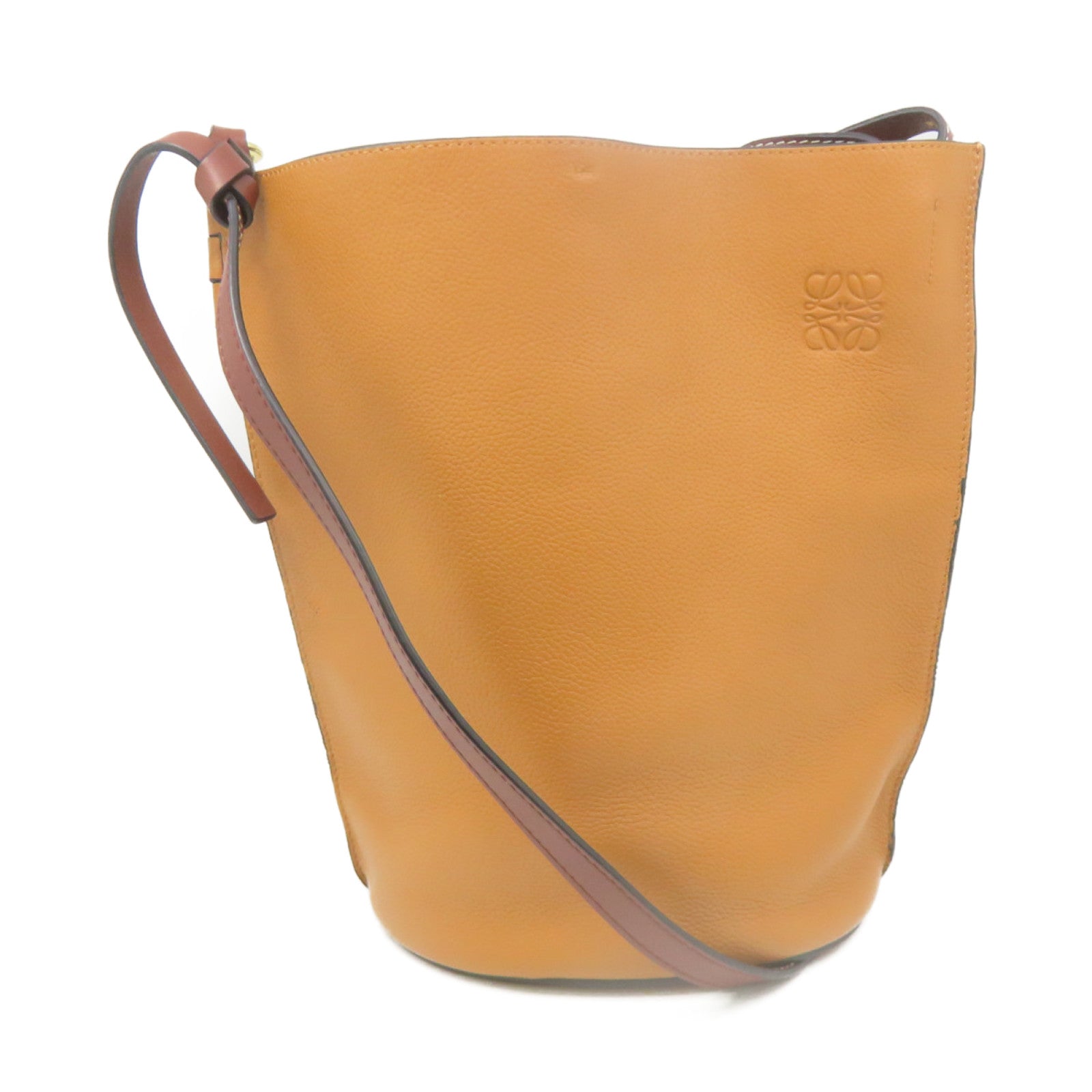 Loewe Gate Handle Bucket Bag - Brown Bucket Bags, Handbags - LOW49445