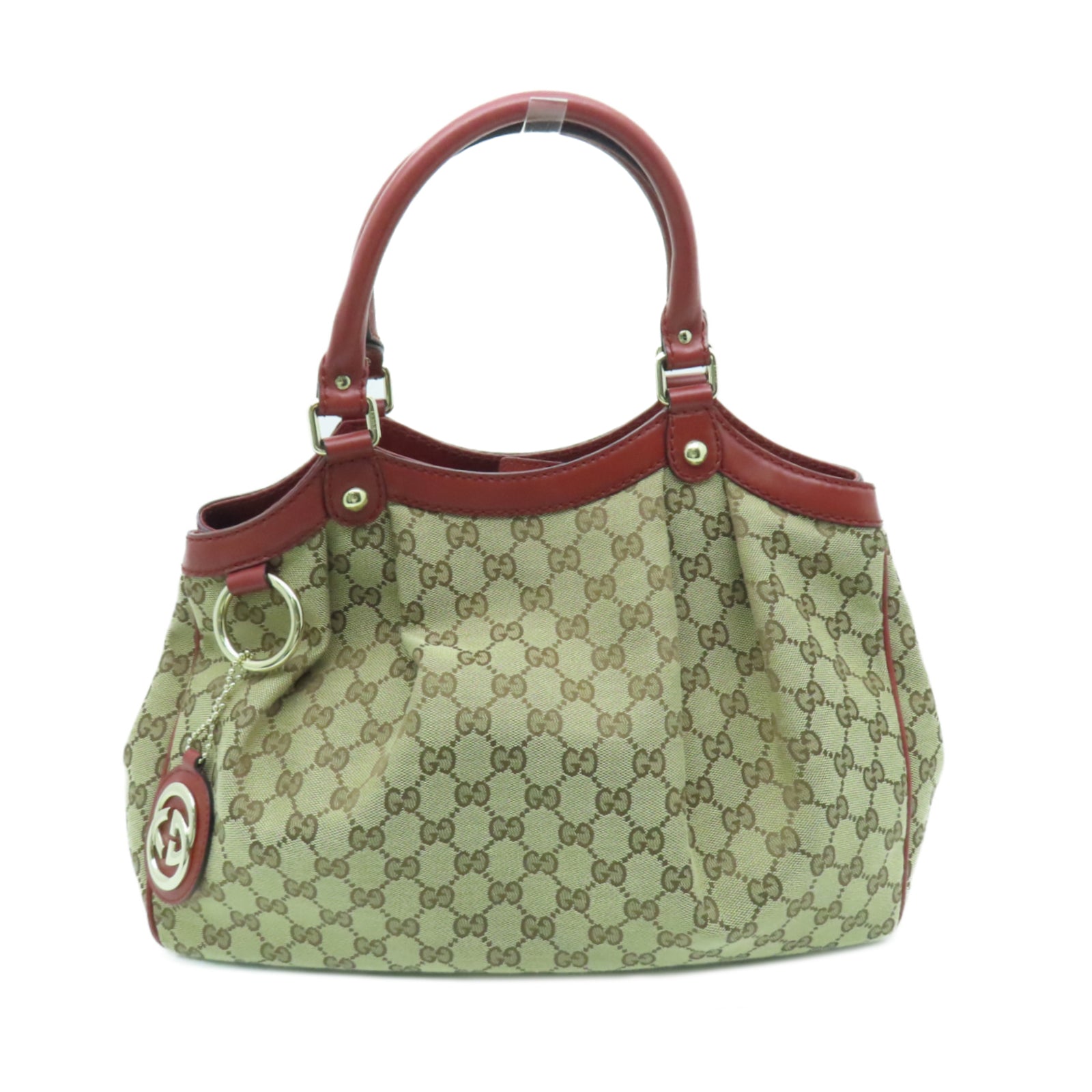 GUCCI PVC Hand Bag金扣手挽袋啡色– Brand Off Hong Kong Online Store