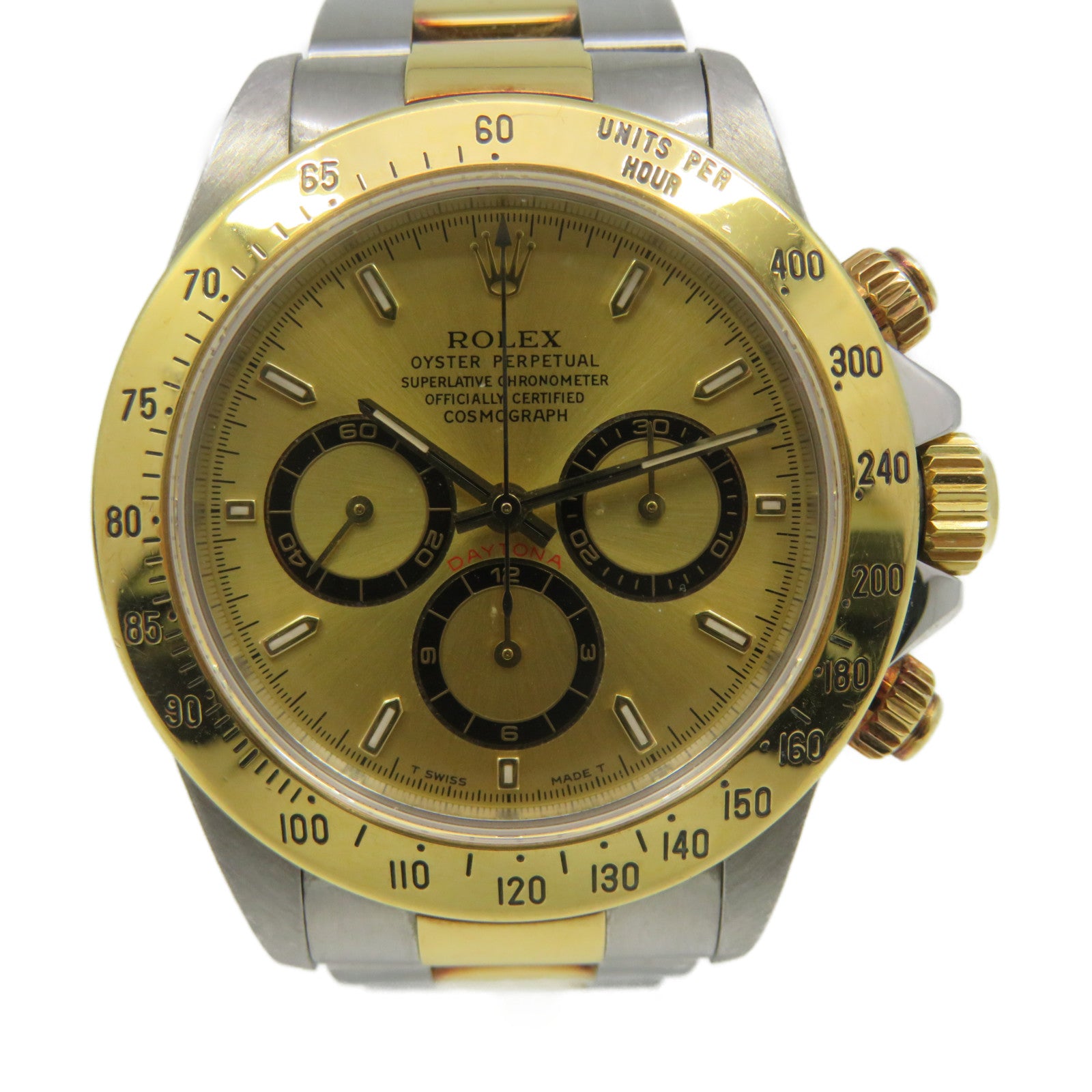 ROLEX Sharp Discount Daytona 18K Gold Stainless Steel Watch