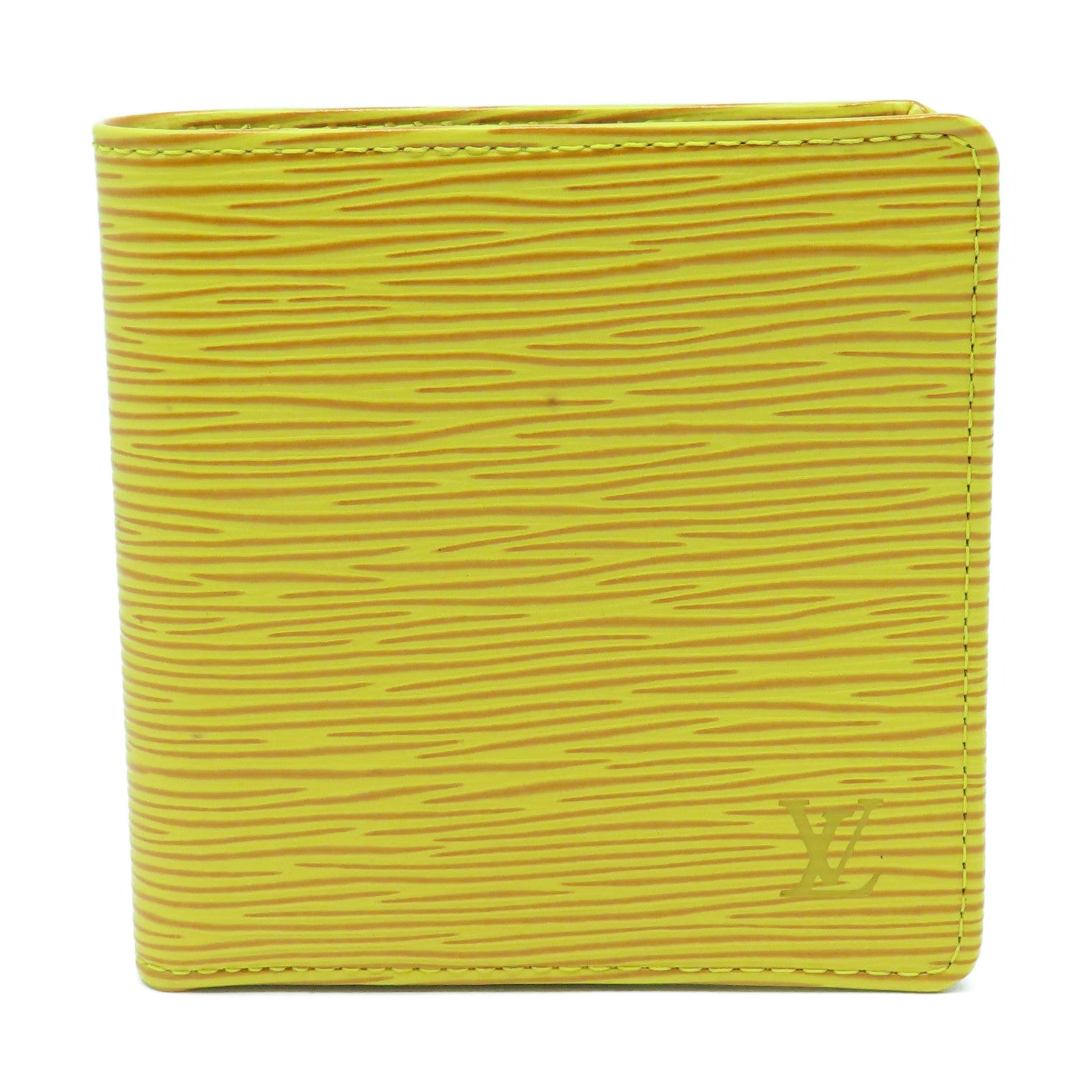 LOUIS VUITTON Epi Leather Macro Wallet Yellow