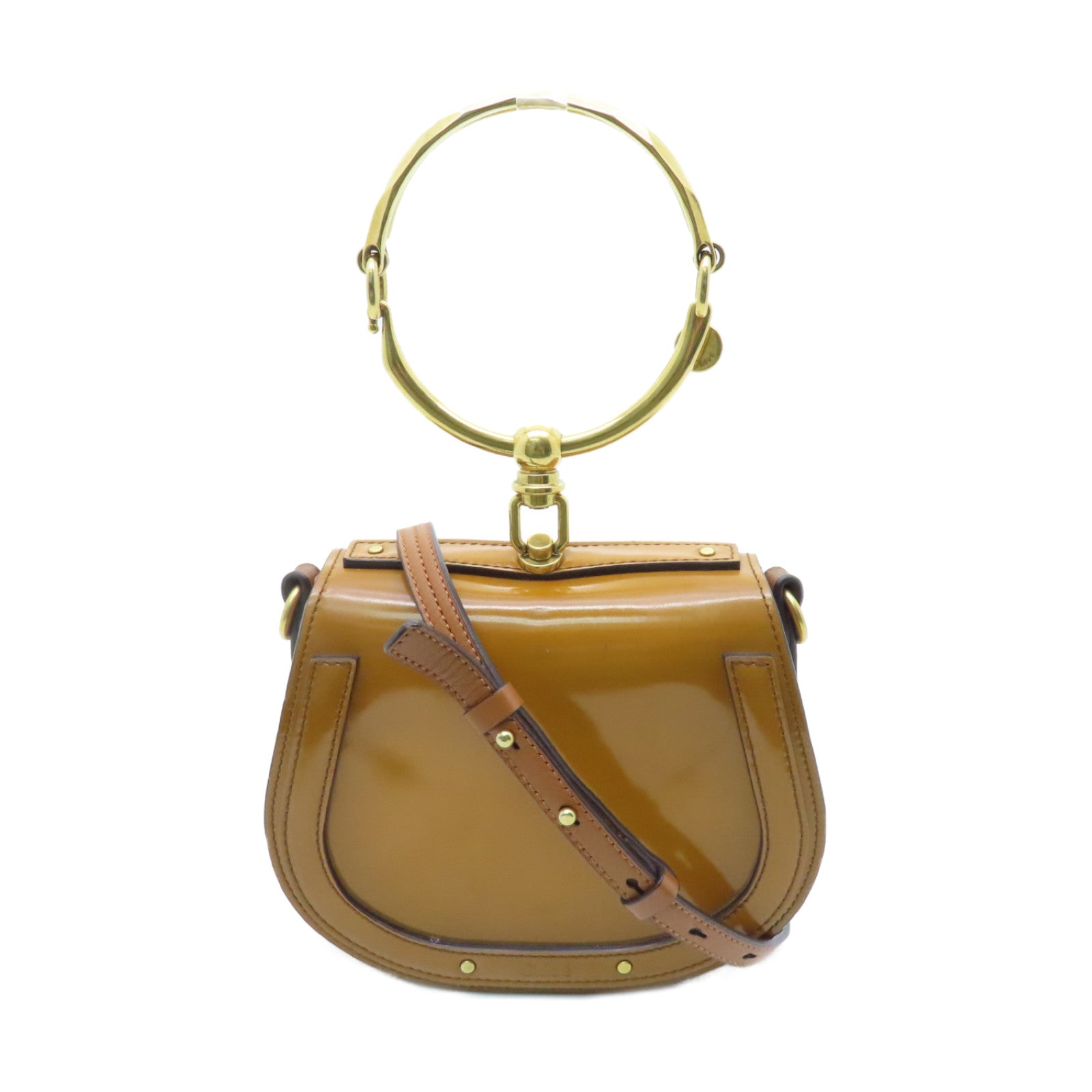 Chloe patent cheap leather shoulder bag