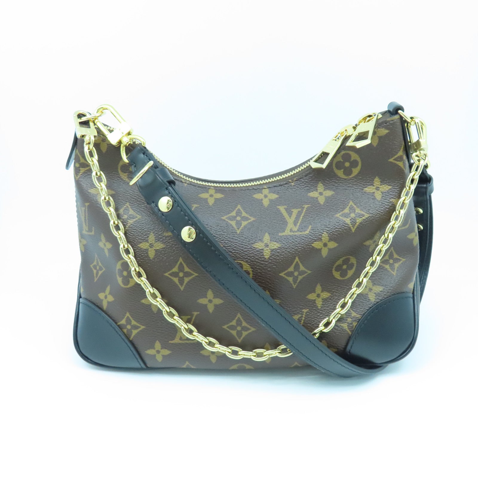 Louis Vuitton Monogram Boulogne 30 Shoulder Bag M51265 Brown PVC