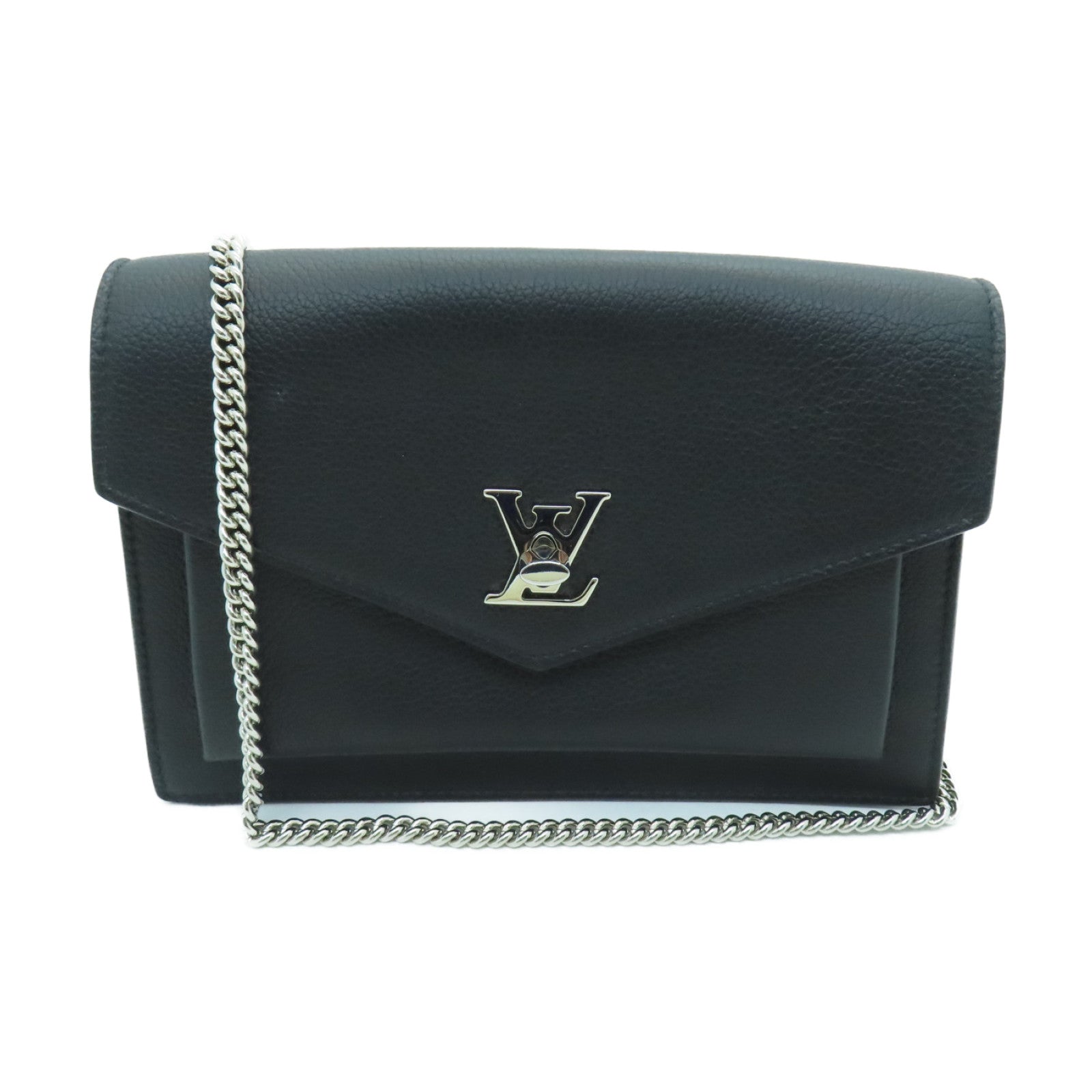 Louis Vuitton Mylockme Chain Pochette - Black Shoulder Bags