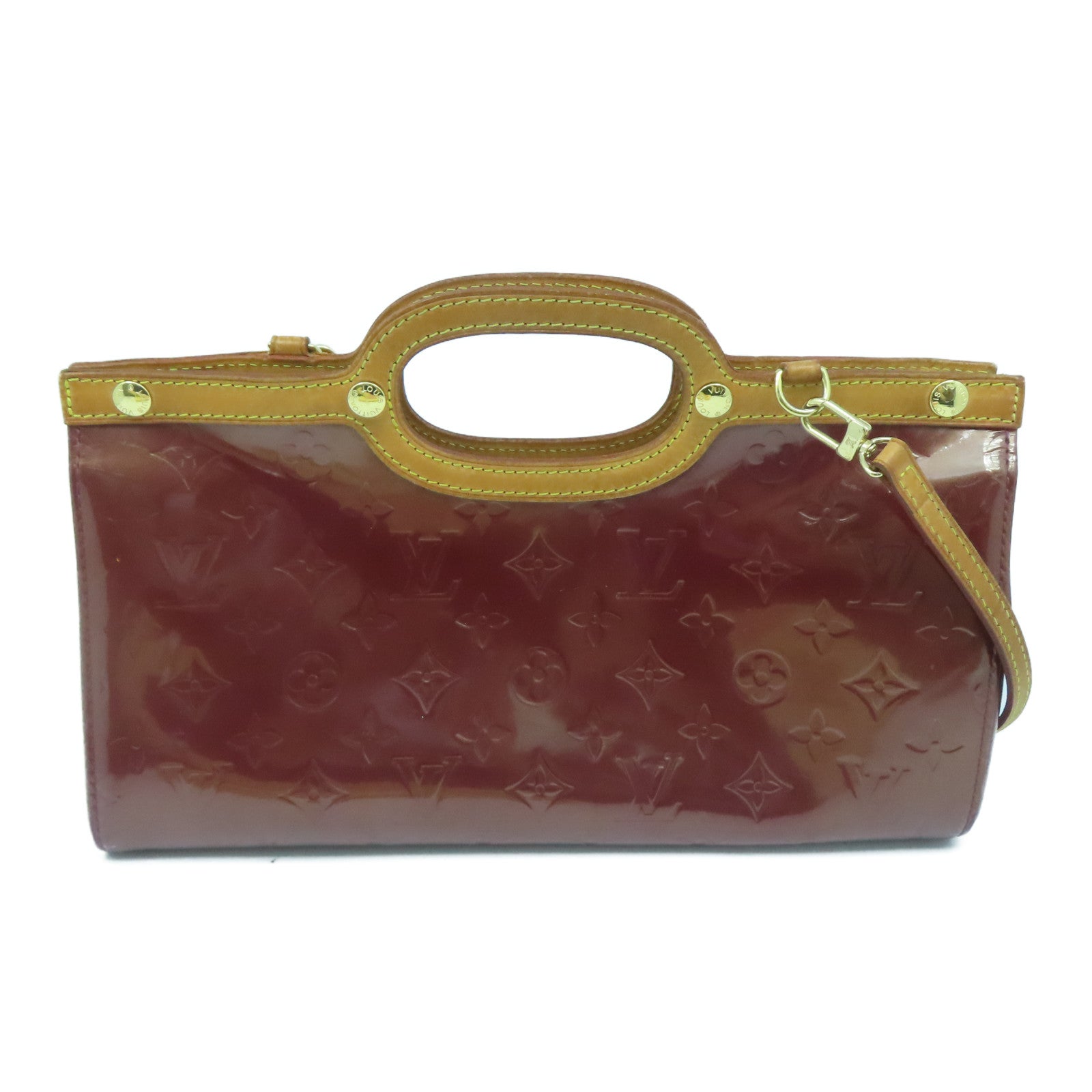 LOUIS VUITTON Monogram Vernis Roxbury Drive Mono-Vernis金扣手挽肩背两用袋啡色