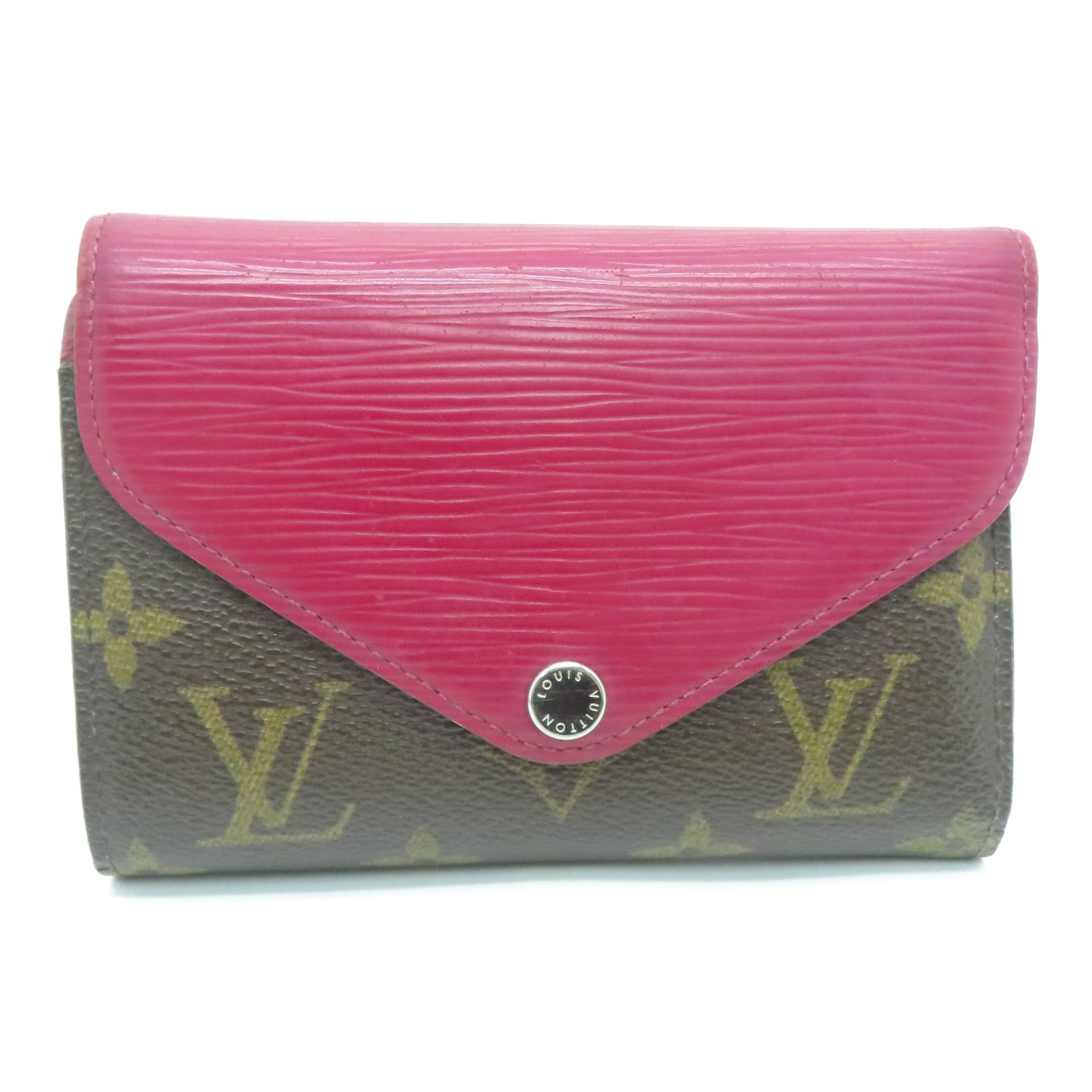 LOUIS VUITTON Epi Leather Zipper Wallet Silver Buckle Card Holder Red –  Brand Off Hong Kong Online Store