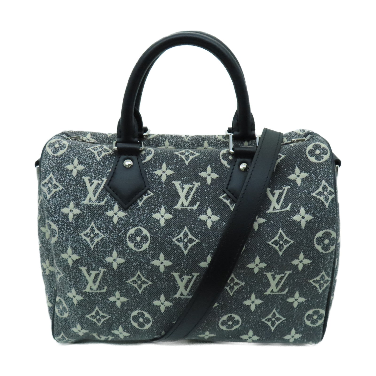 Louis Vuitton Grey/Black Monogram Jacquard Denim Speedy