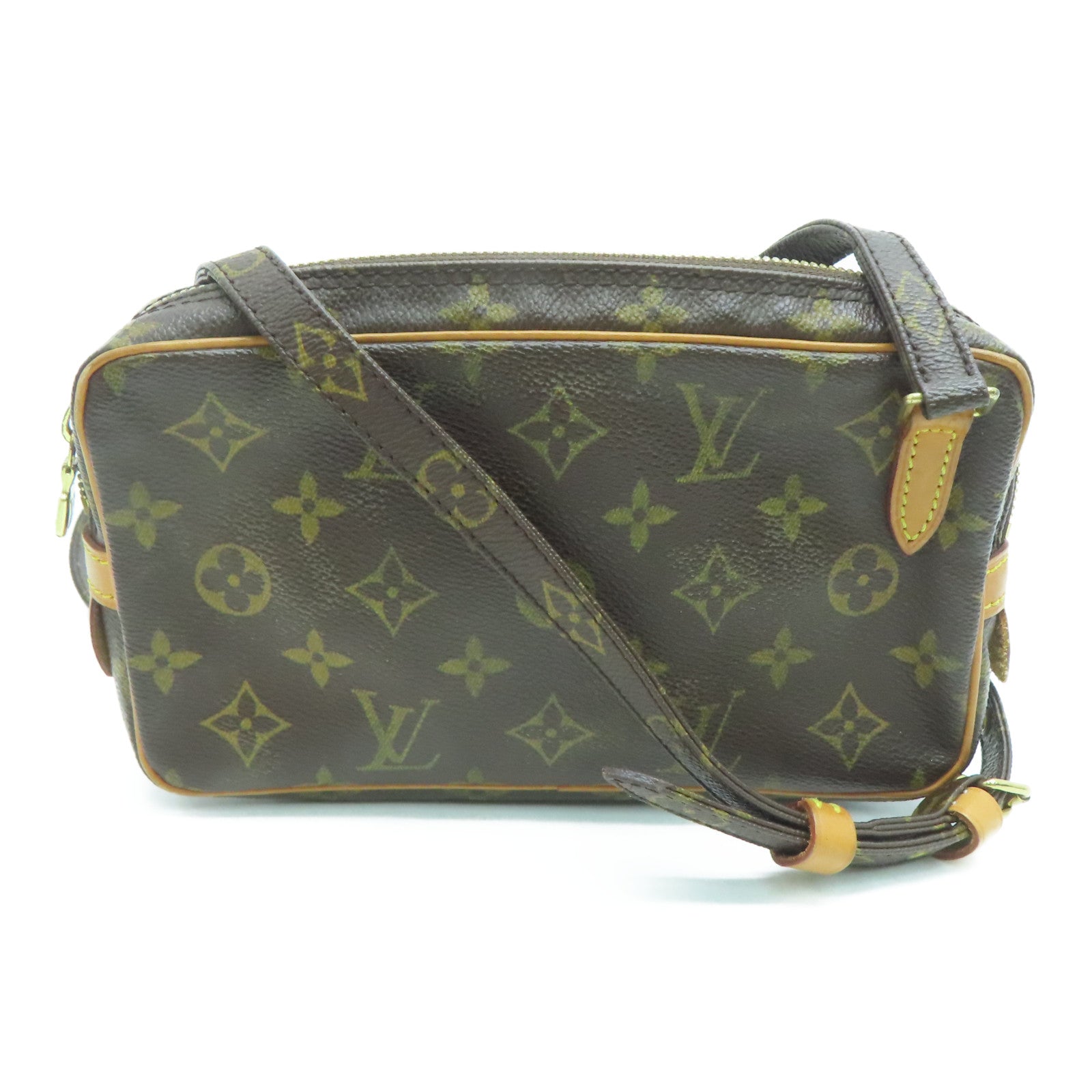 Louis Vuitton Monogram Marly Bandouliere Shoulder Bag M51828 Brown PVC  Leather Ladies LOUIS VUITTON