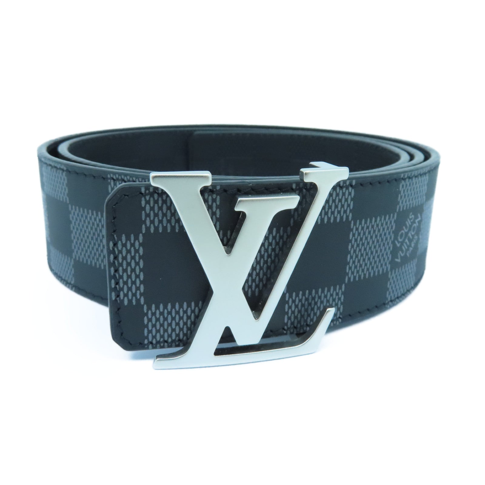 LOUIS VUITTON - LV Initials graphic-print reversible leather belt
