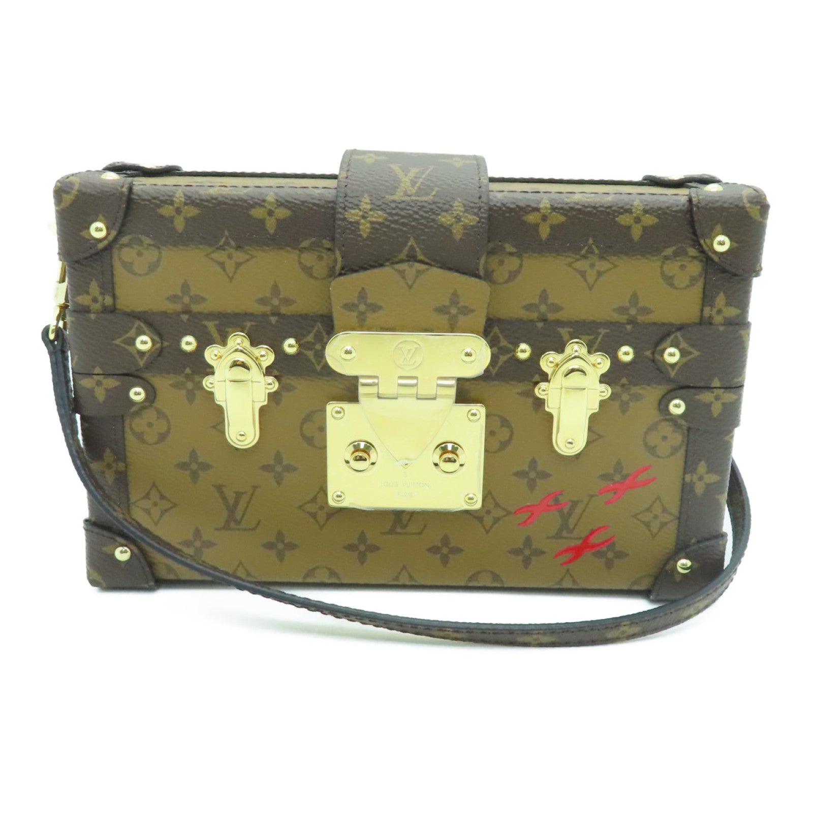 Louis Vuitton Petite Malle Monogram Canvas Shoulder Bag