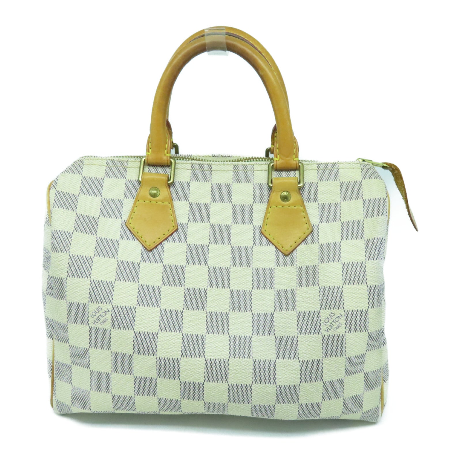 Louis Vuitton Speedy 25 Damier Azur Shoulder Bag White