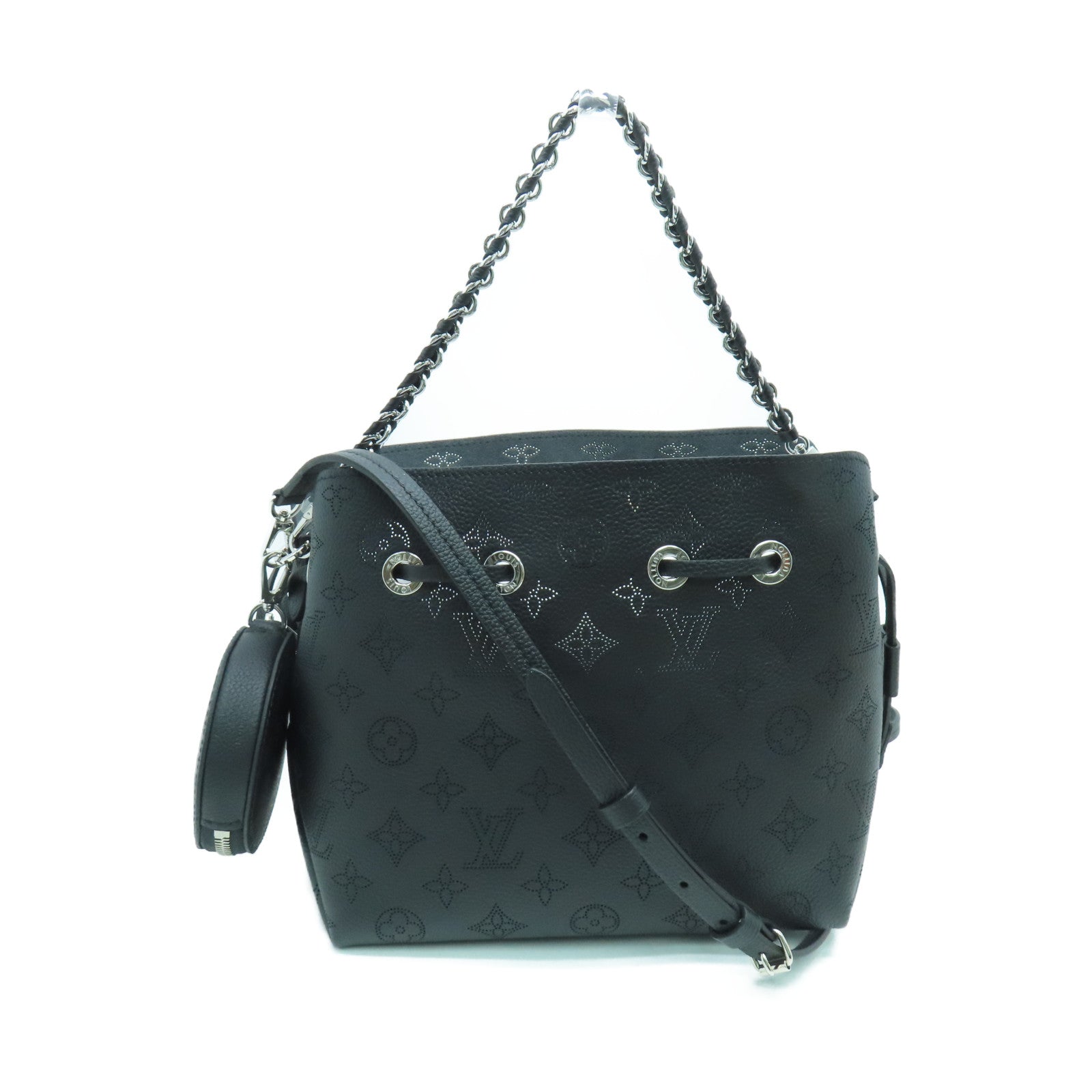 LOUIS VUITTON Mahina Hina PM silver buckle shoulder shoulder bag black –  Brand Off Hong Kong Online Store