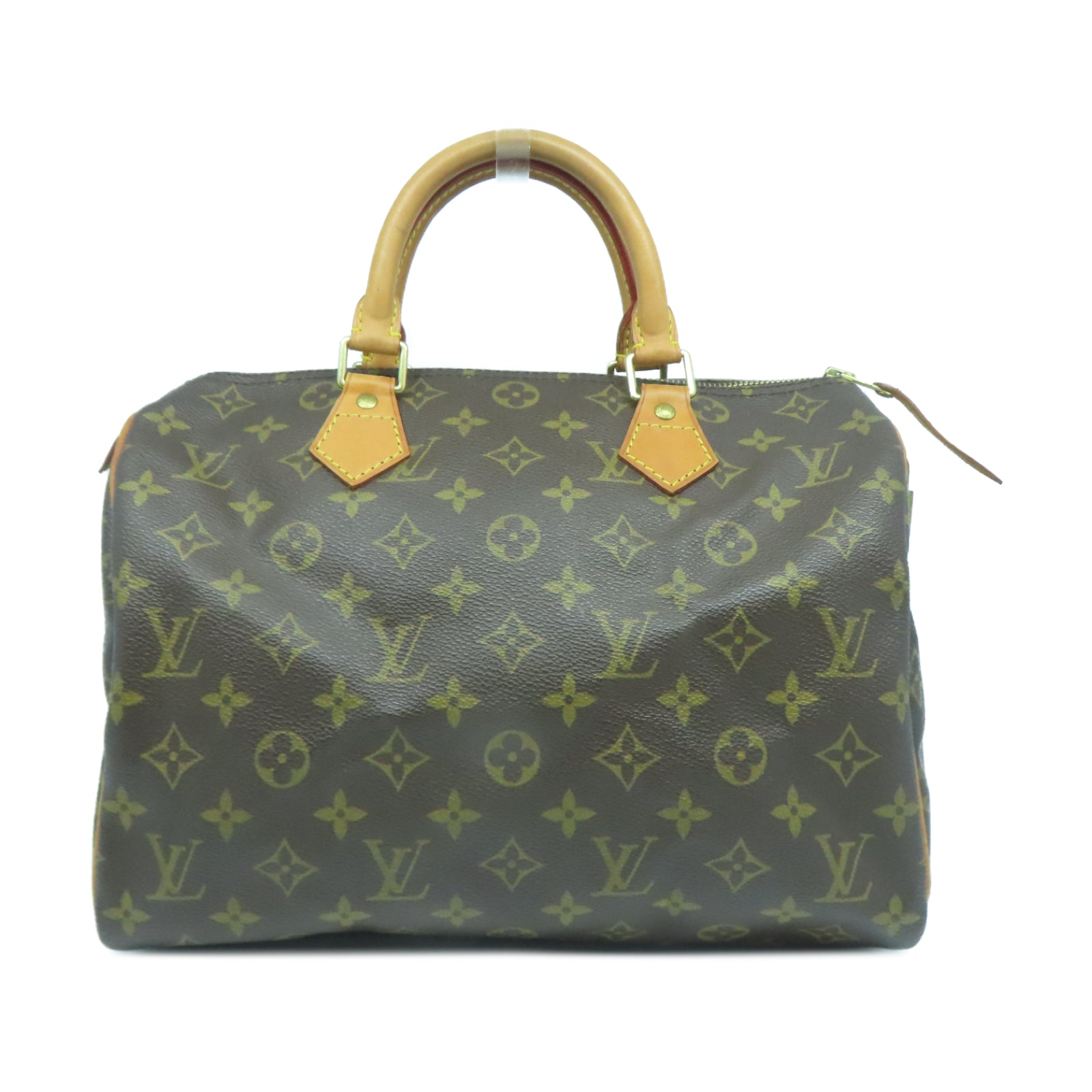 LOUIS VUITTON Monogram Speedy 30金扣手挽袋啡色