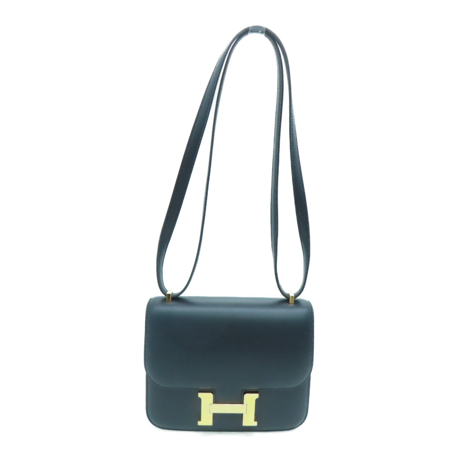 Hermes navy blue on sale bag