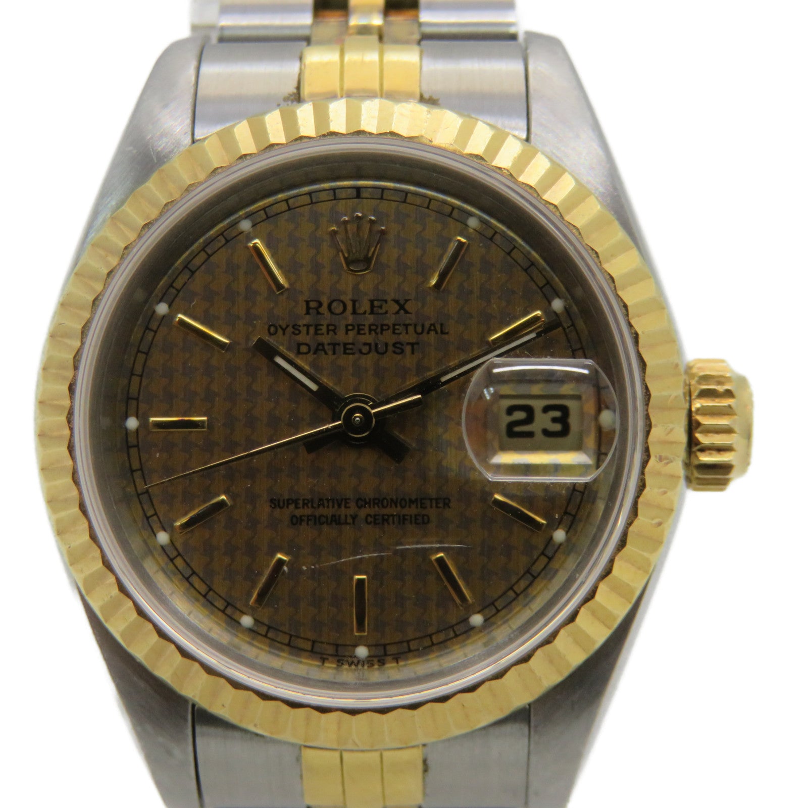 ROLEX Sharp Discount Datejust 18K Gold Stainless Steel Watch