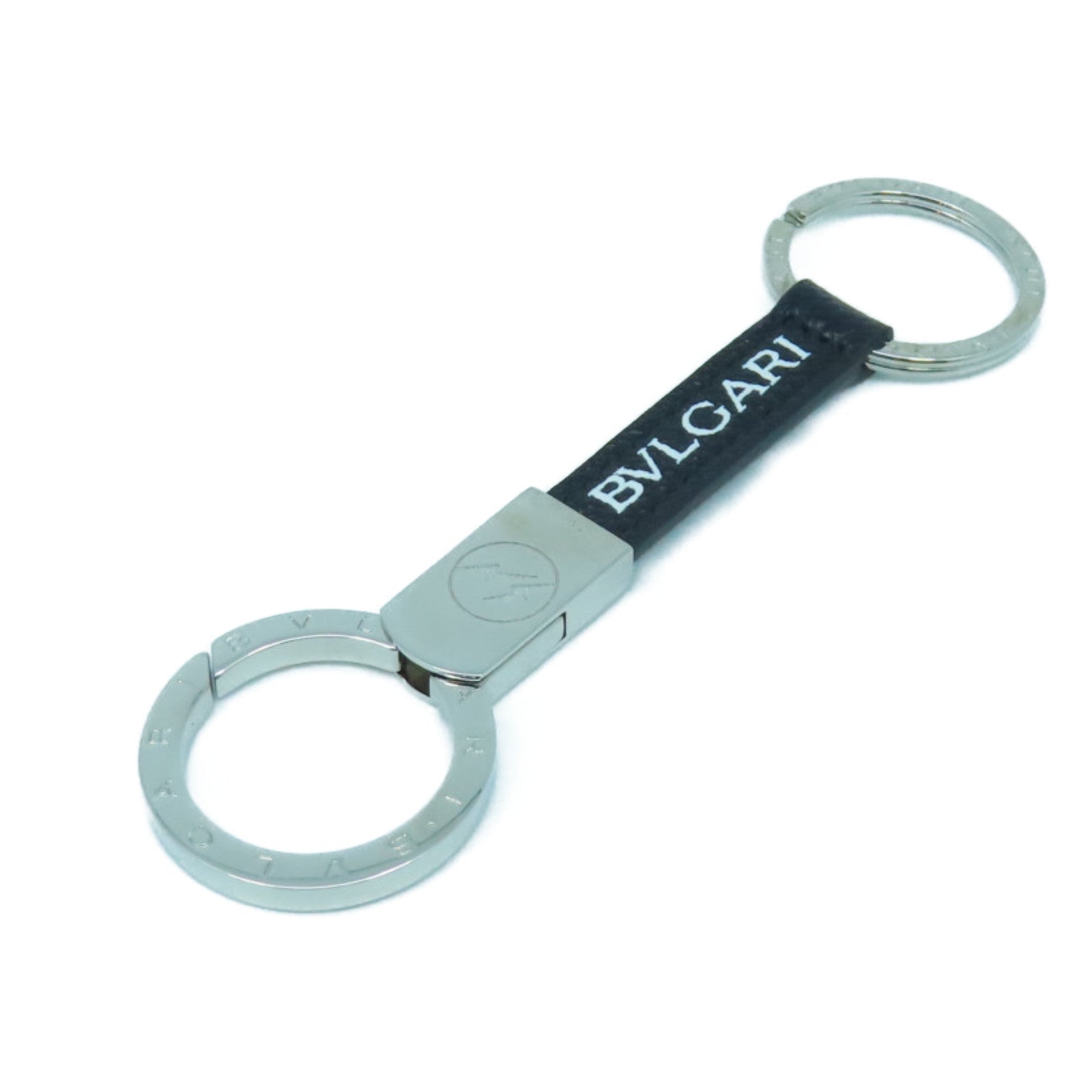 Bvlgari metal-leather keychain 2024