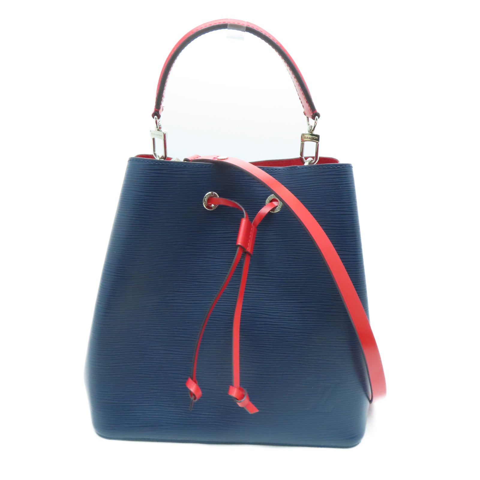 LOUIS VUITTON Epi Neo Noe MM Silver Buckle Handle Shoulder Bag  Blue/Red/Green