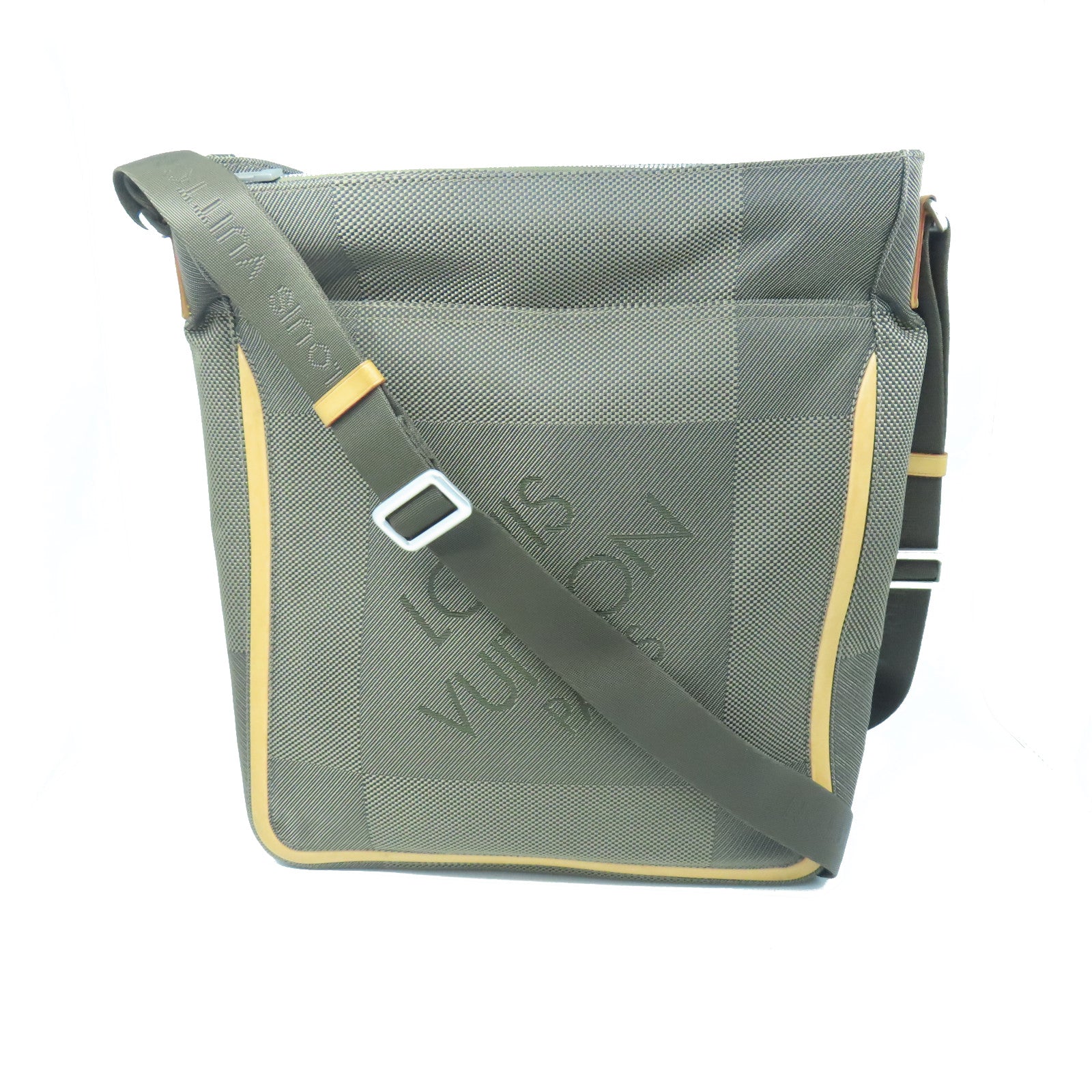 Louis Vuitton M93045 Terre Damier Geant Canvas Compagnon Vertical Laptop/  Document Messenger Bag-SP0074