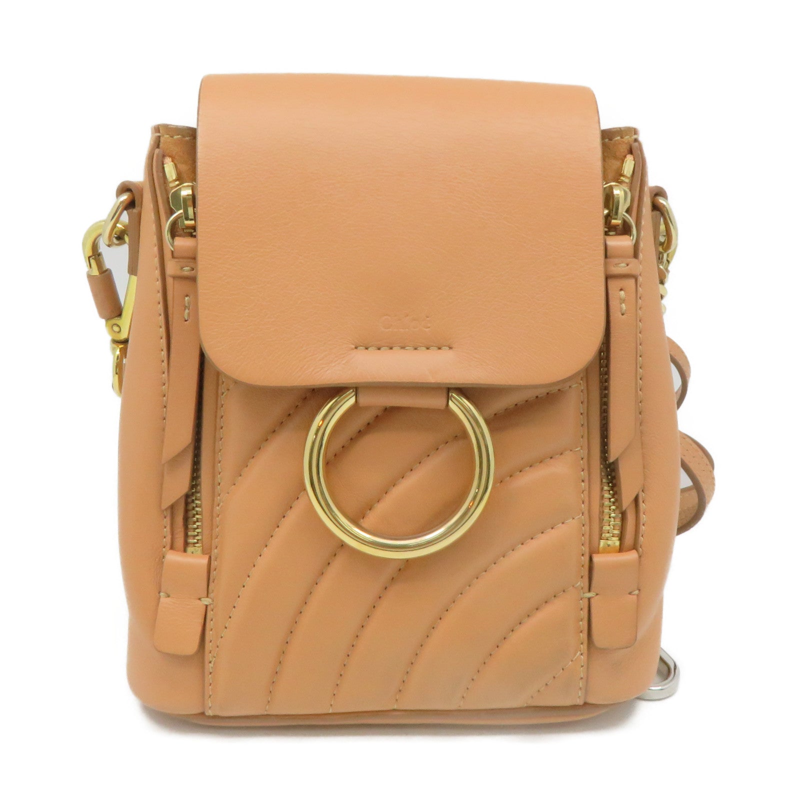 Chloe shop leather backpack