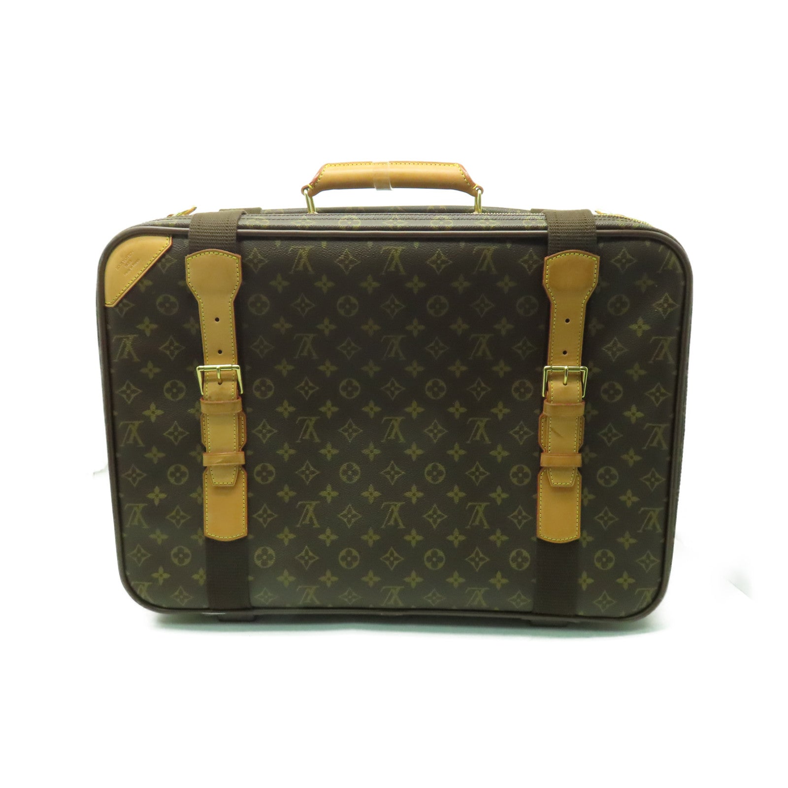 LOUIS VUITTON 【激減優惠】Monogram Satellite 53金扣行李箱啡色