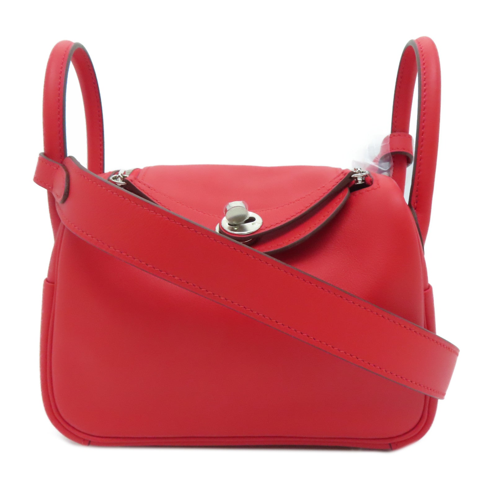 Hermes Mini Lindy Handbag Rouge de Coeur Red