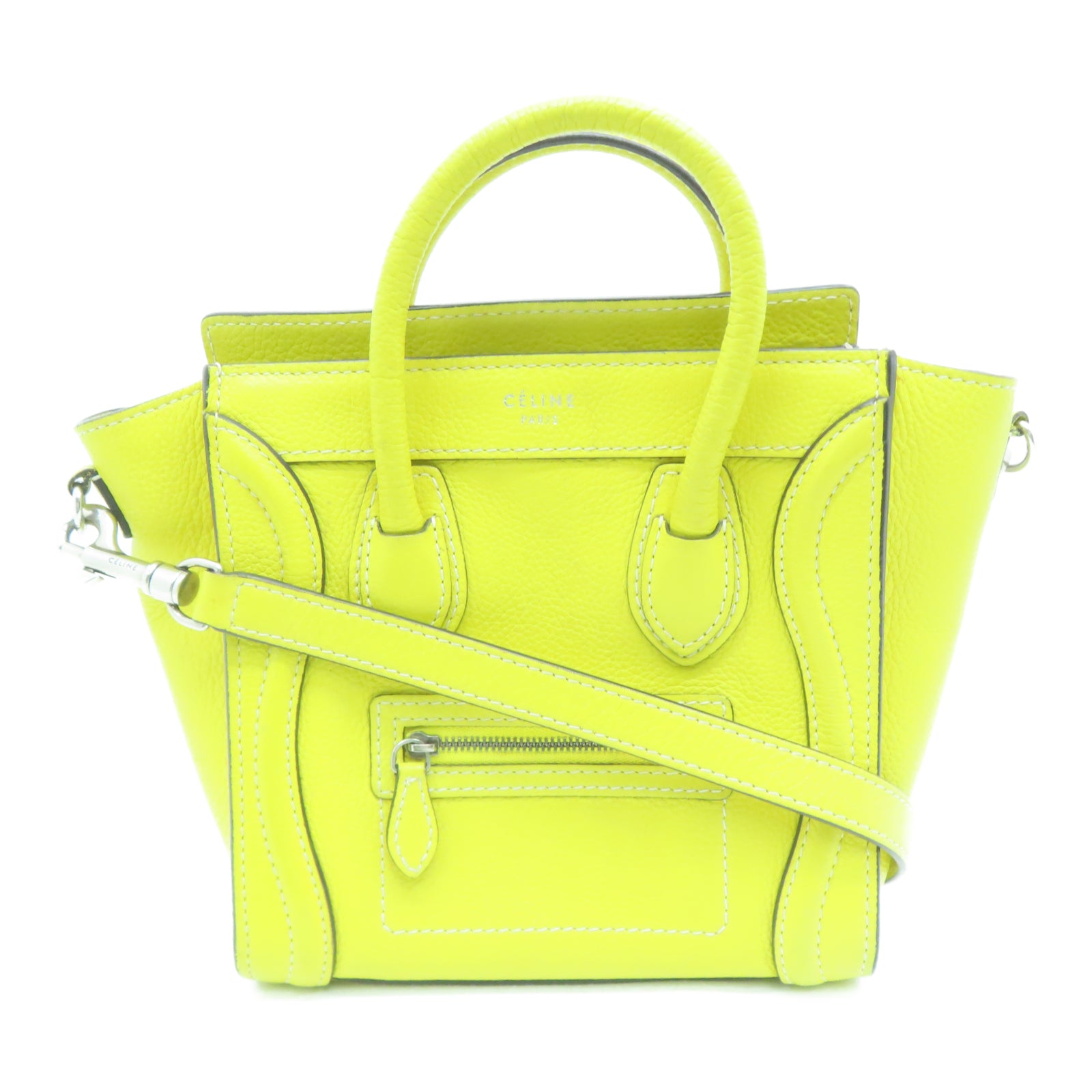 Celine nano luggage on sale yellow