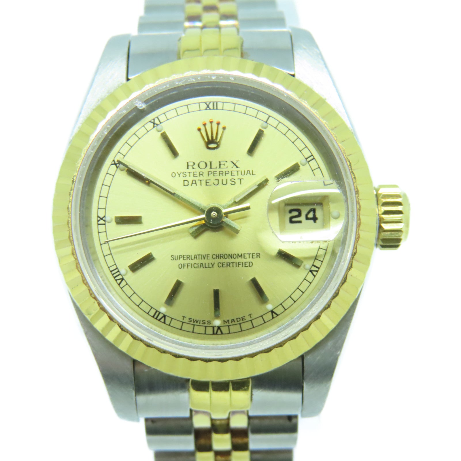 ROLEX Datejust 26mm 18K Gold Stainless Steel Watch Automatic