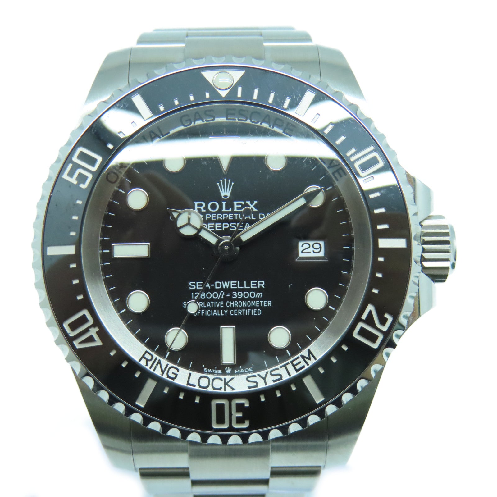 ROLEX Deep Sea Stainless Steel Watch Automatic Movement Black