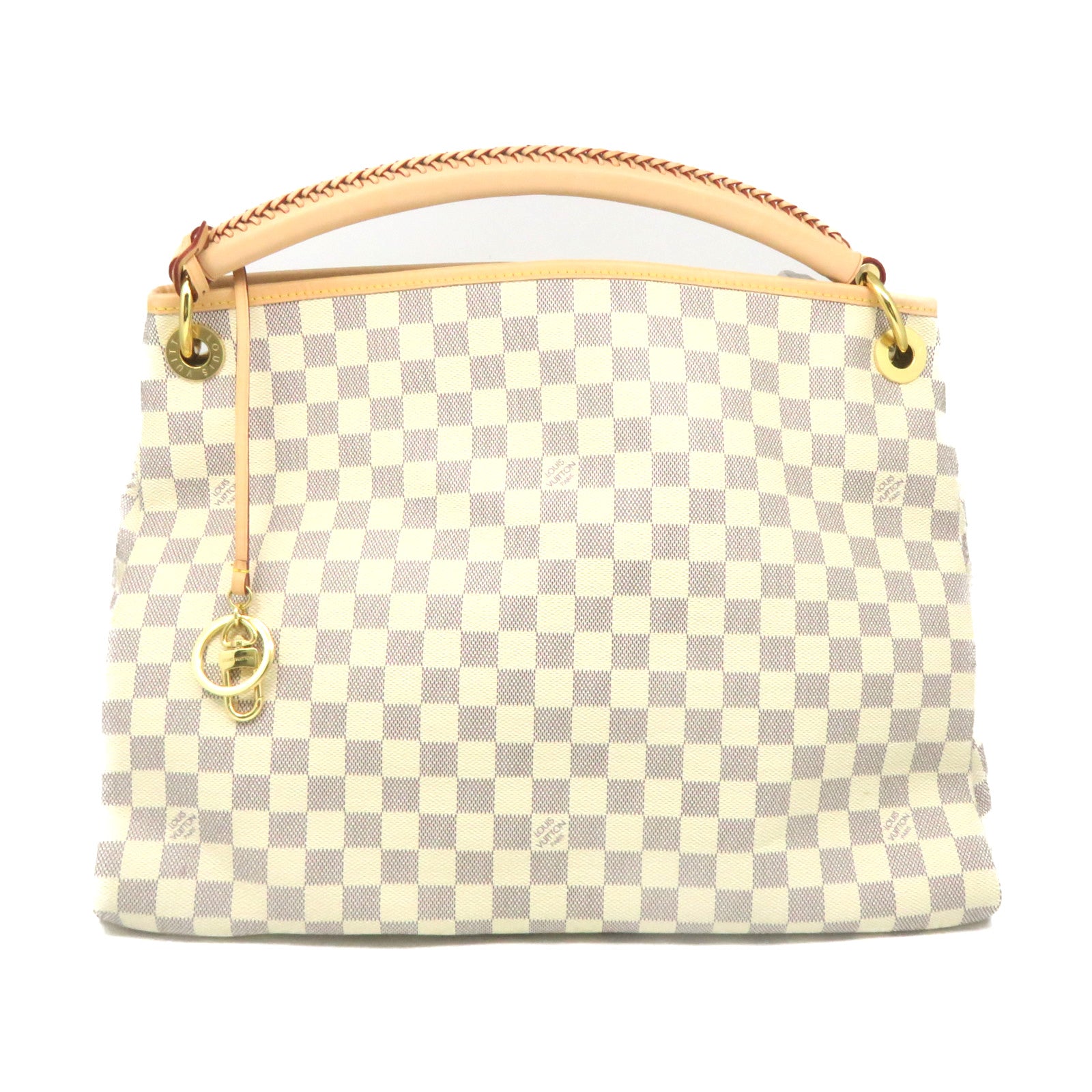 Louis Vuitton Damier Azur Artsy MM - White Shoulder Bags, Handbags