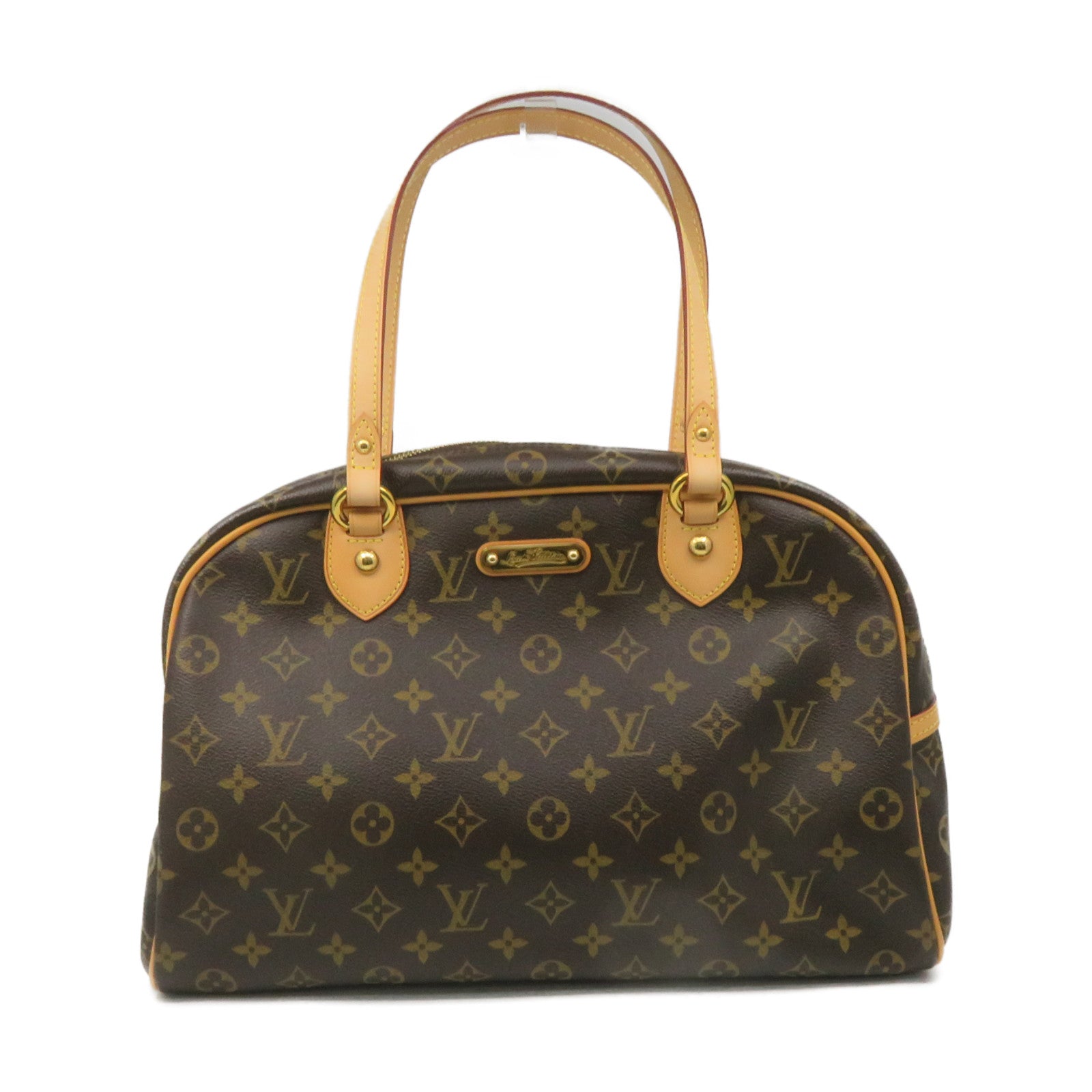 LOUIS VUITTON Montorgueil PM Monogram Canvas Shoulder Bag Brown