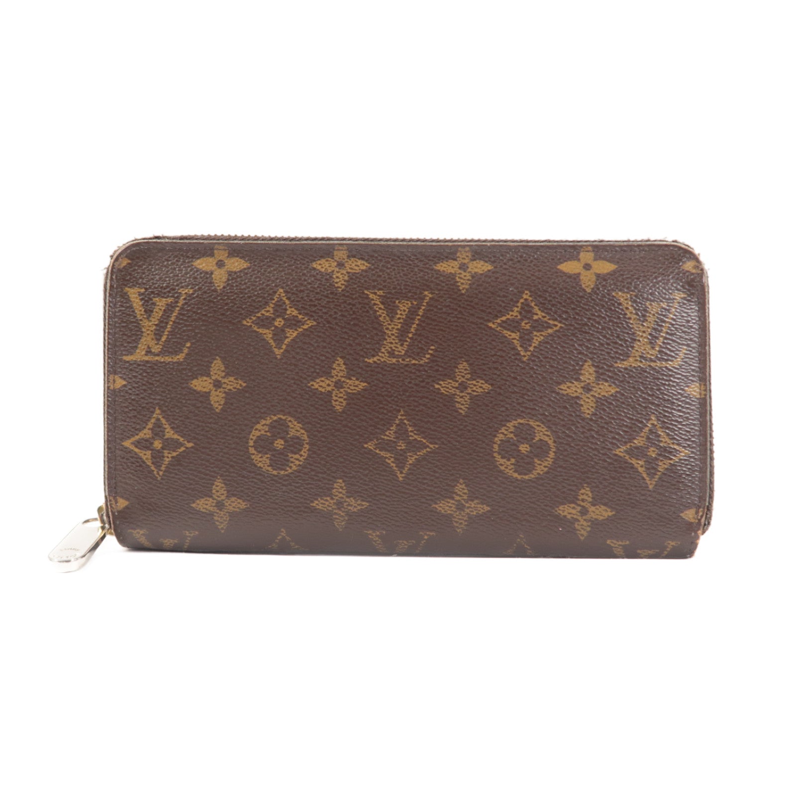 LOUIS VUITTON Monogram Long Wallet銀扣/金扣長錢包啡色