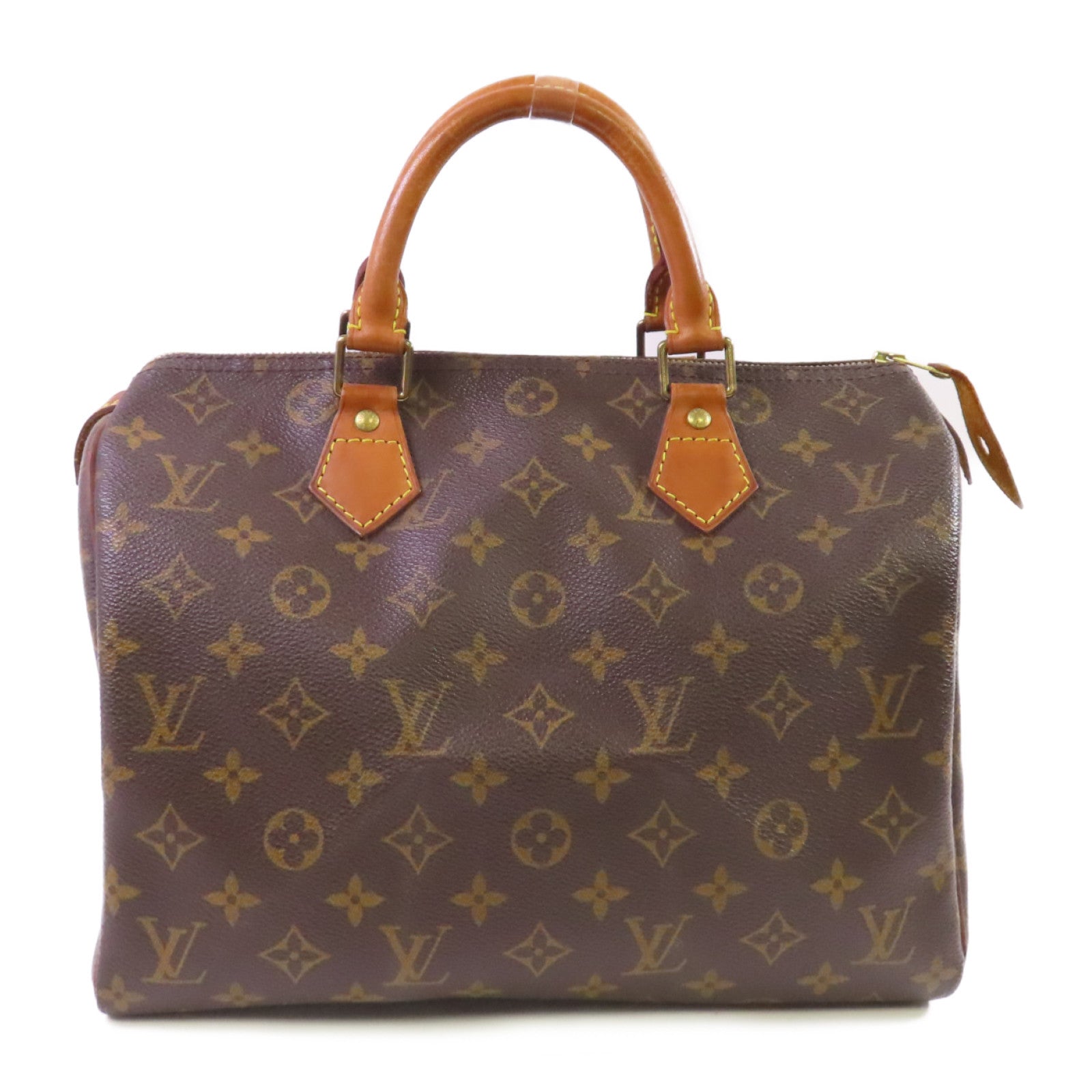 LOUIS VUITTON Monogram Speedy 30 Hand Bag金扣手挽袋啡色