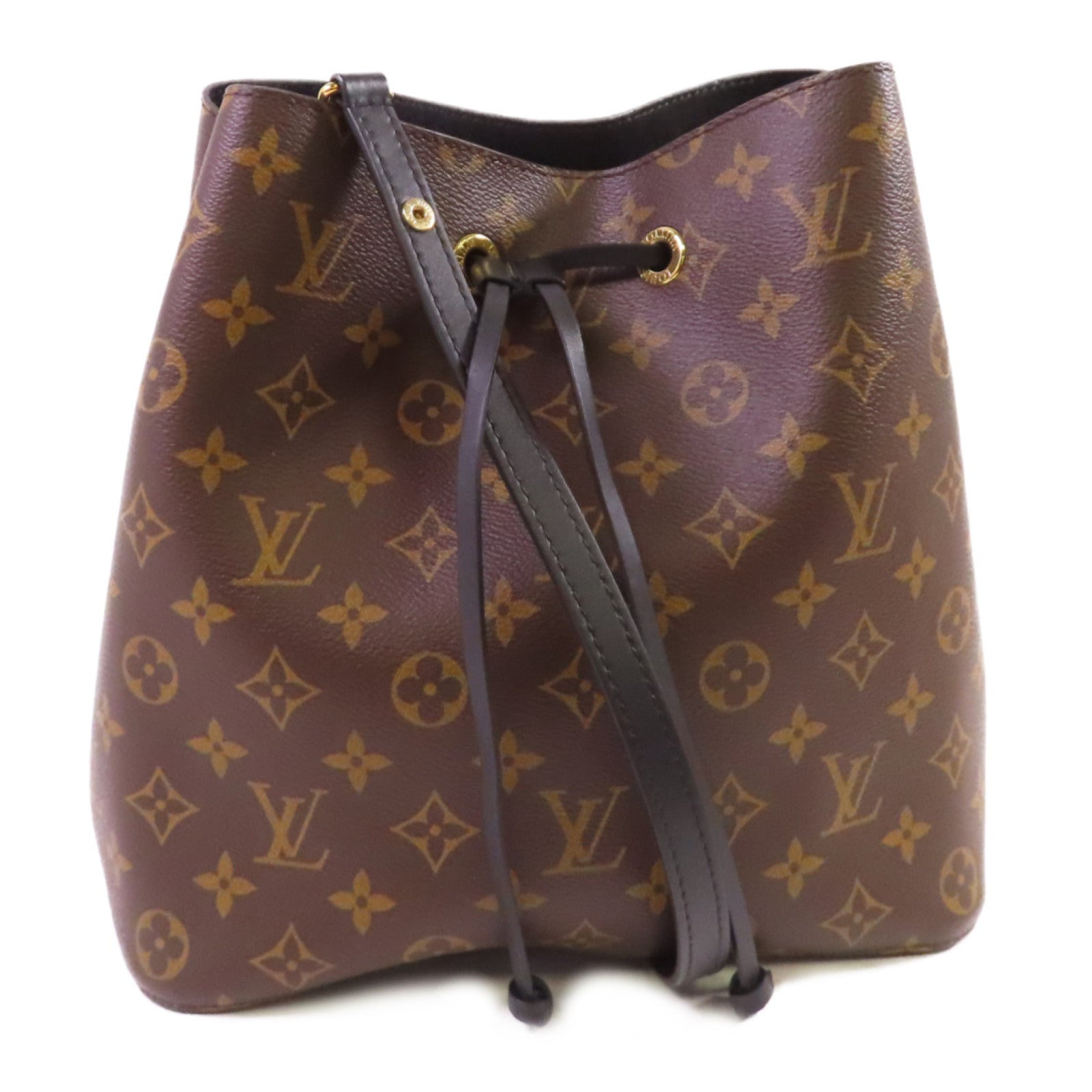 LOUIS VUITTON Monogram Neo Noe MM Shoulder Bag金扣肩背袋啡色