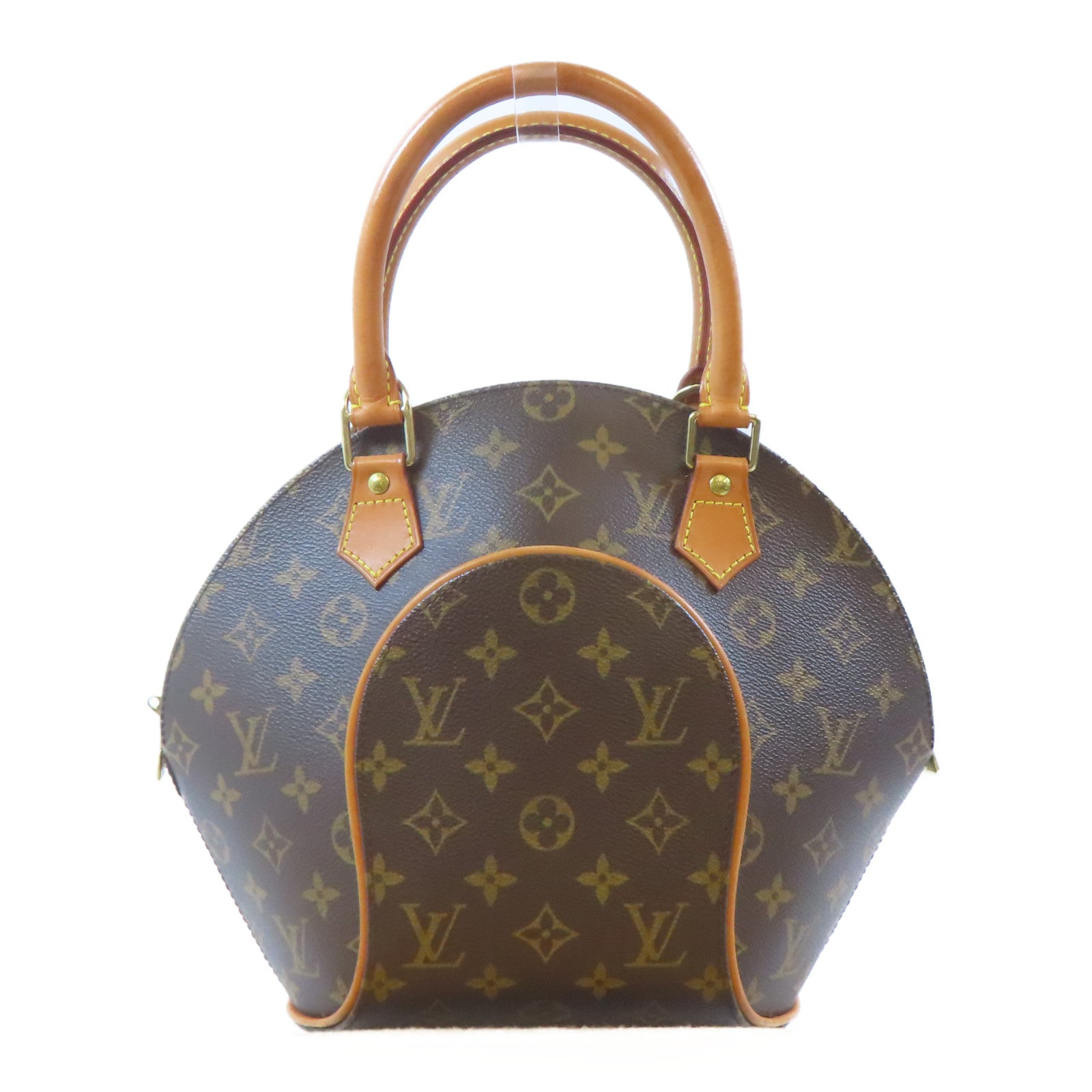 LOUIS VUITTON Monogram Ellipse MM金扣手挽袋啡色